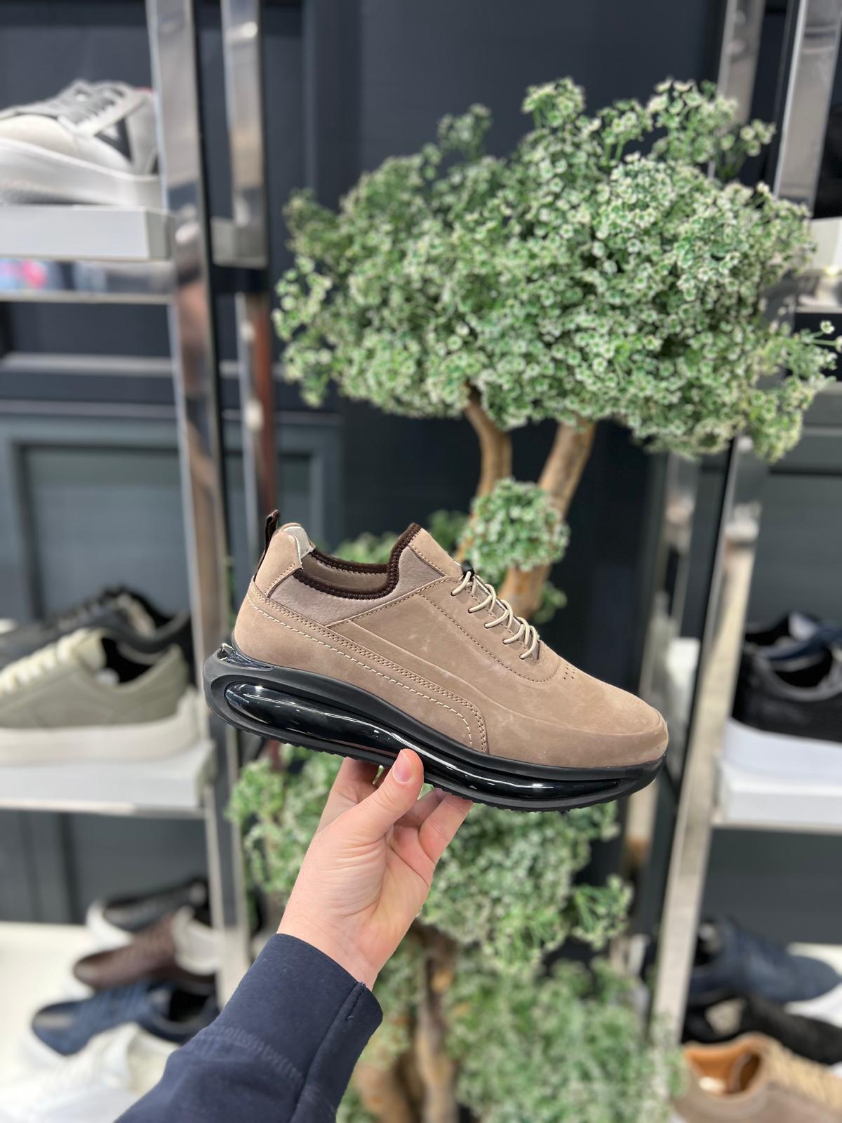 İthal Taban Hakiki Deri Spor Lacivert