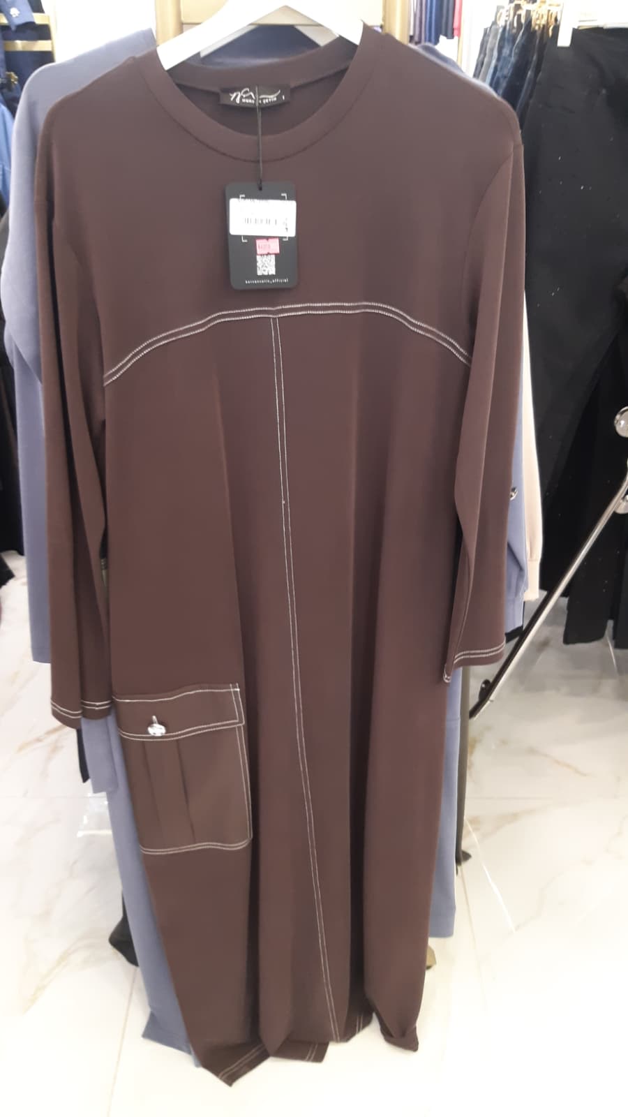 NURCAN ÇETİN T Tasarım Elbise Lacivert