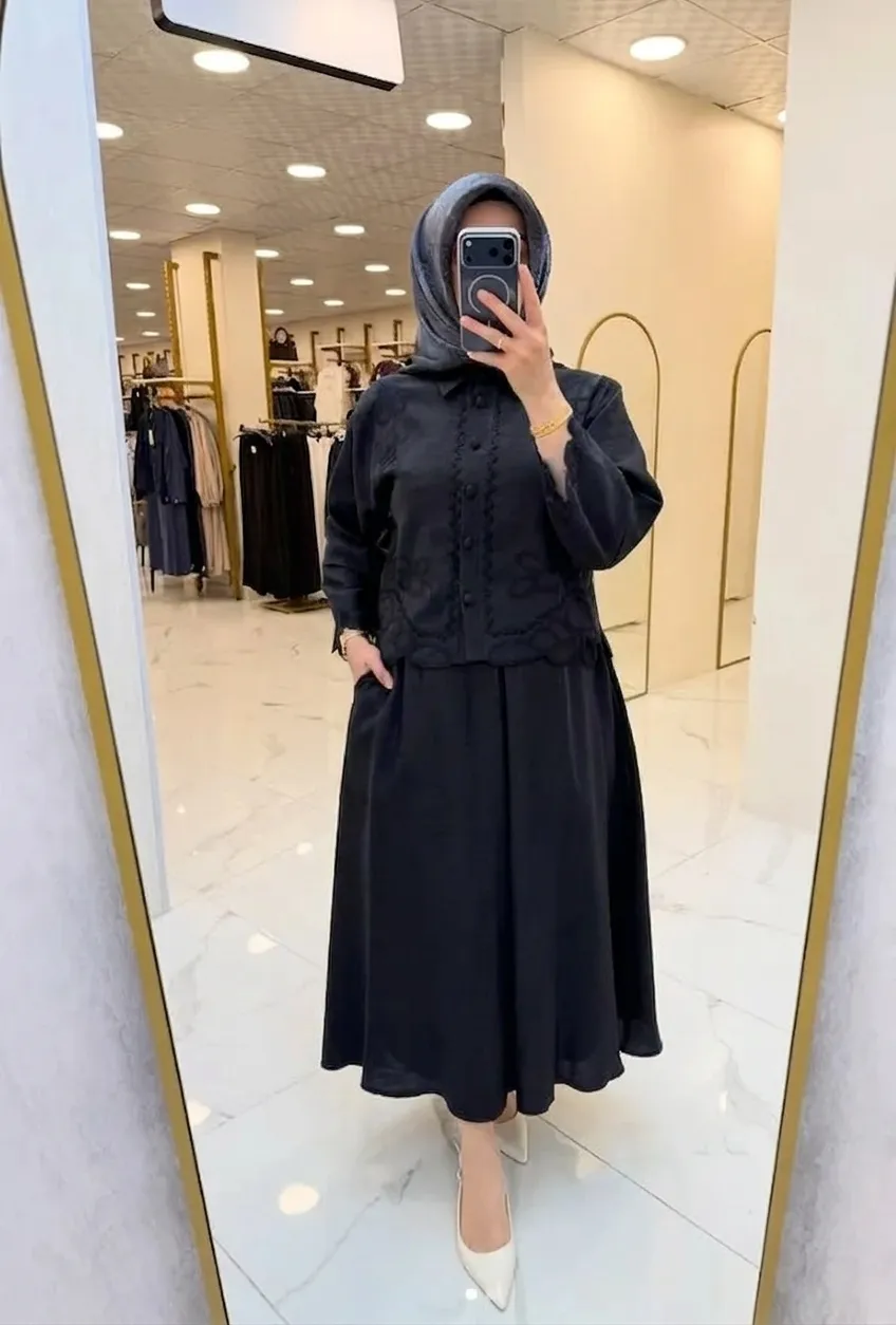 Desira Firuze takım Siyah