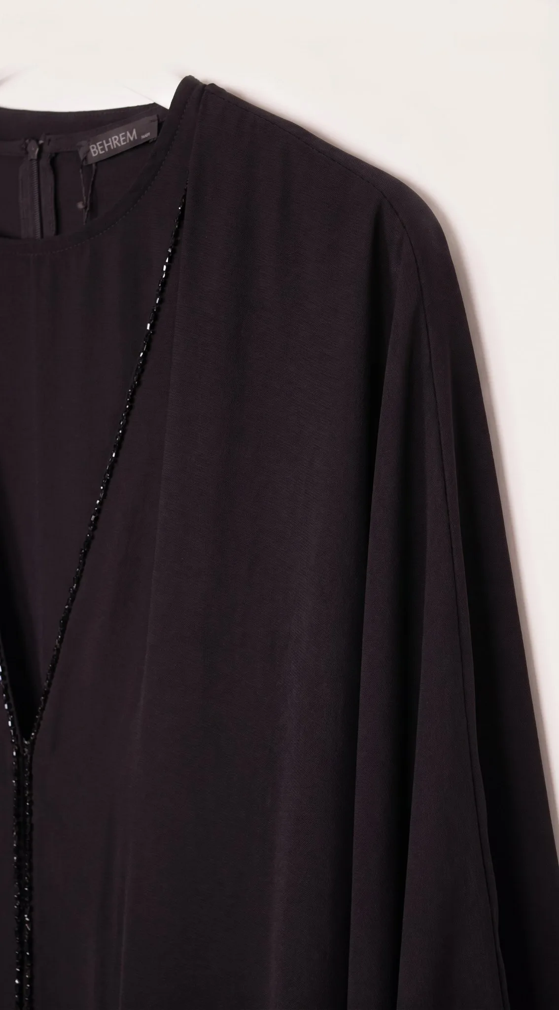 TAŞ İŞLEMELİ ABAYA Siyah 6
