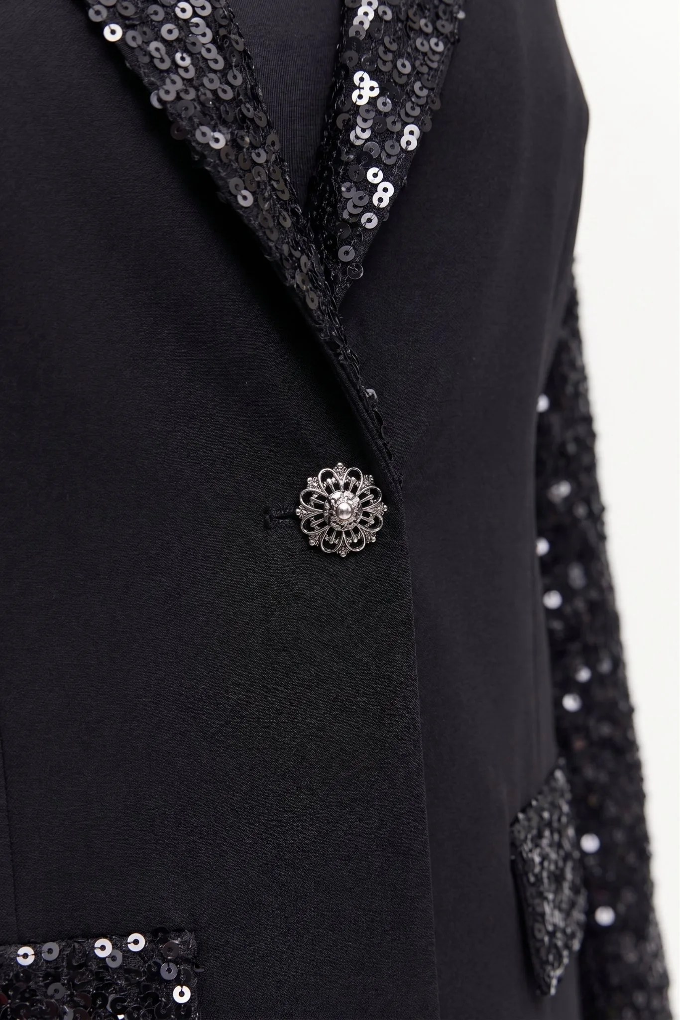PUL PAYET BLAZER CEKET 3'LÜ TAKIM Siyah 5
