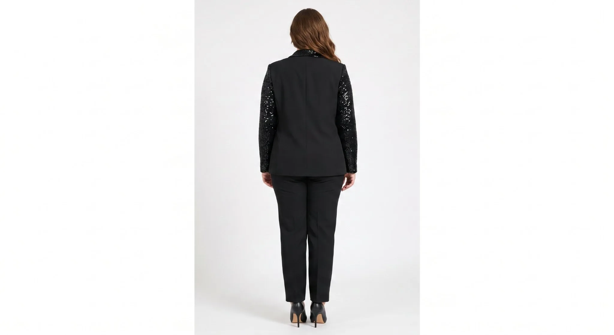 PUL PAYET BLAZER CEKET 3'LÜ TAKIM Siyah 4