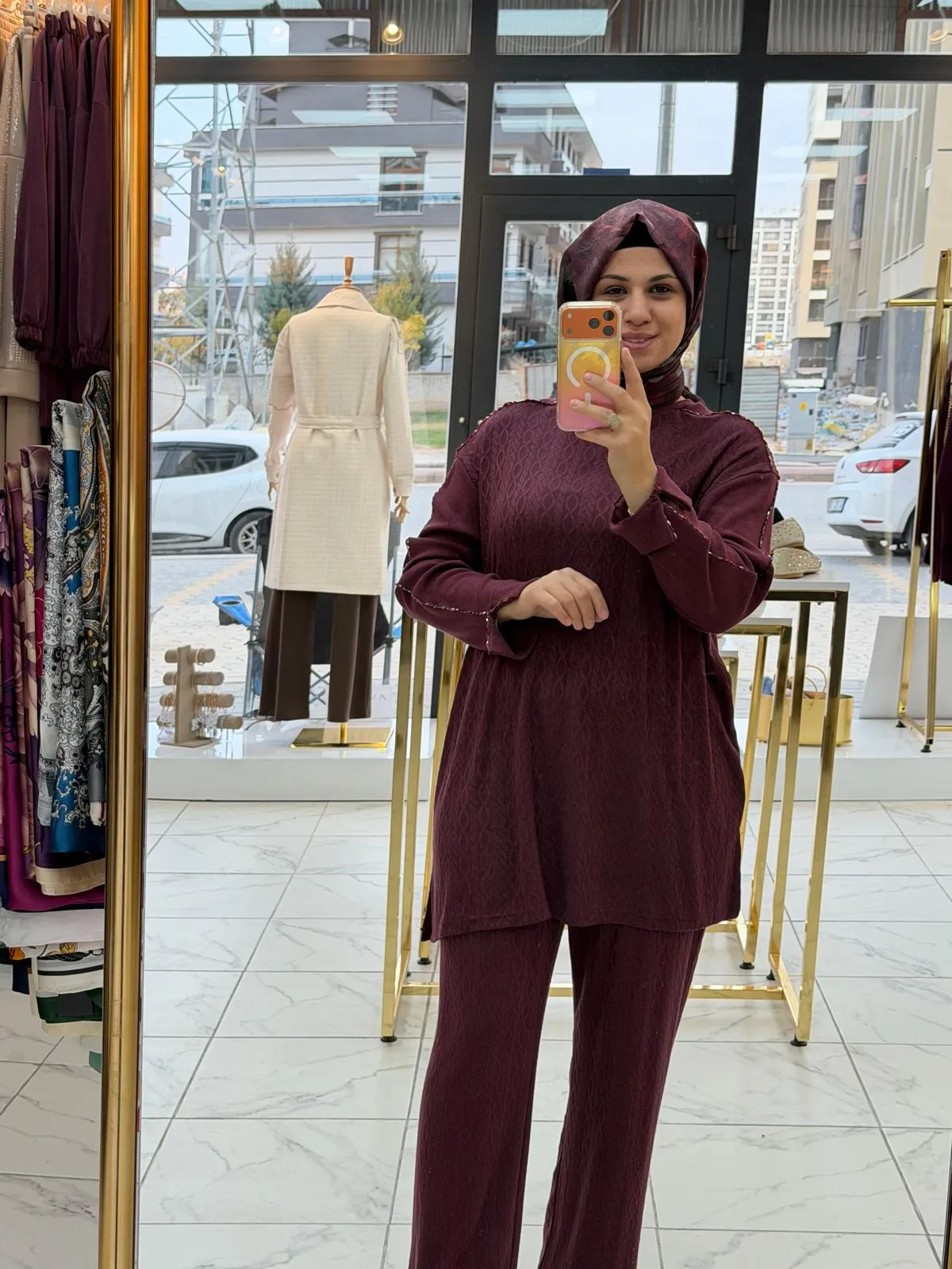 MEVA PLUS İNCE TRİKO TAKIM Bordo