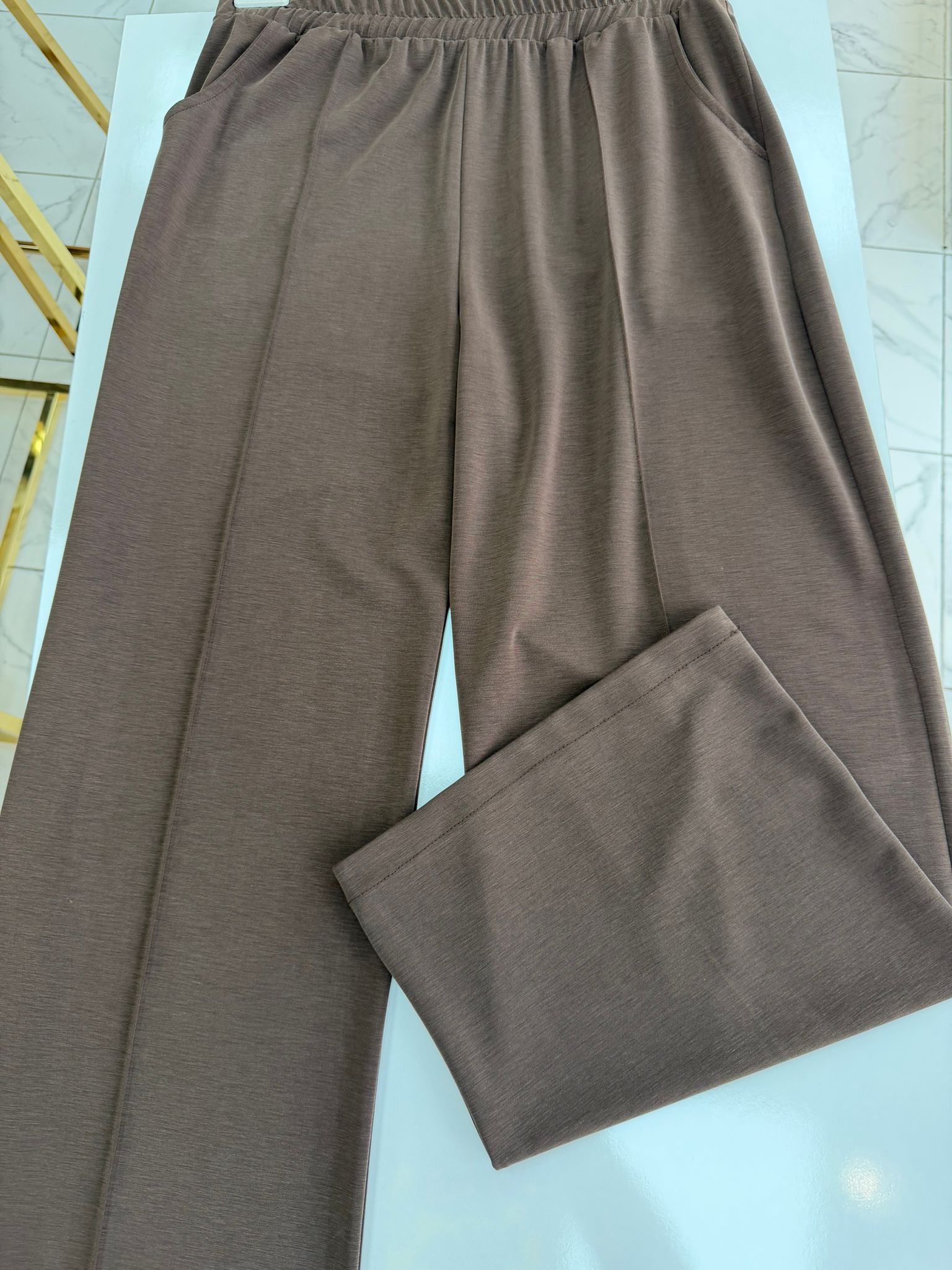 MEC İPEK BAMBU PANTOLON Kahverengi