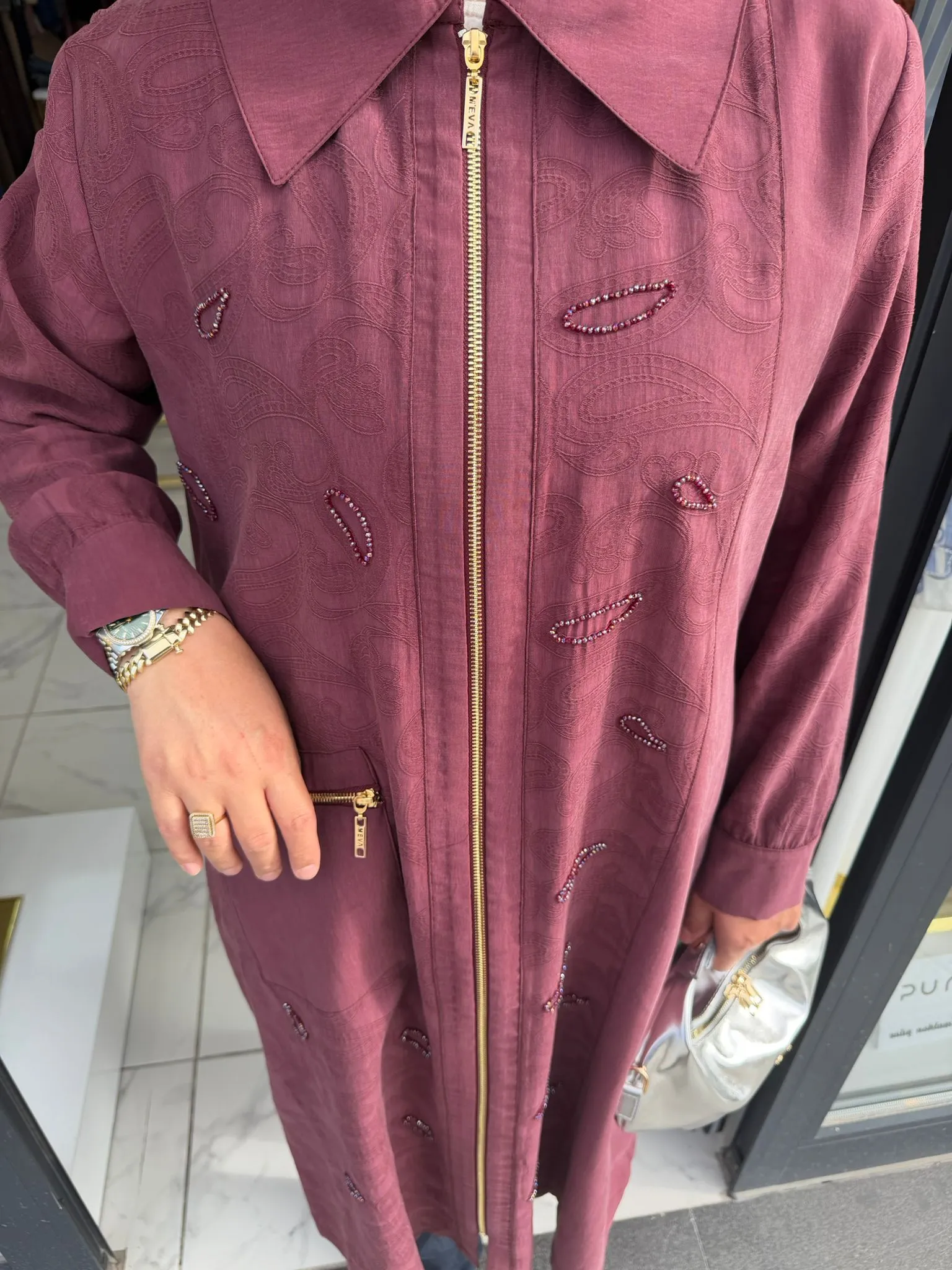 MEVA PLUS KETEN TENCEL KAP Bordo 3