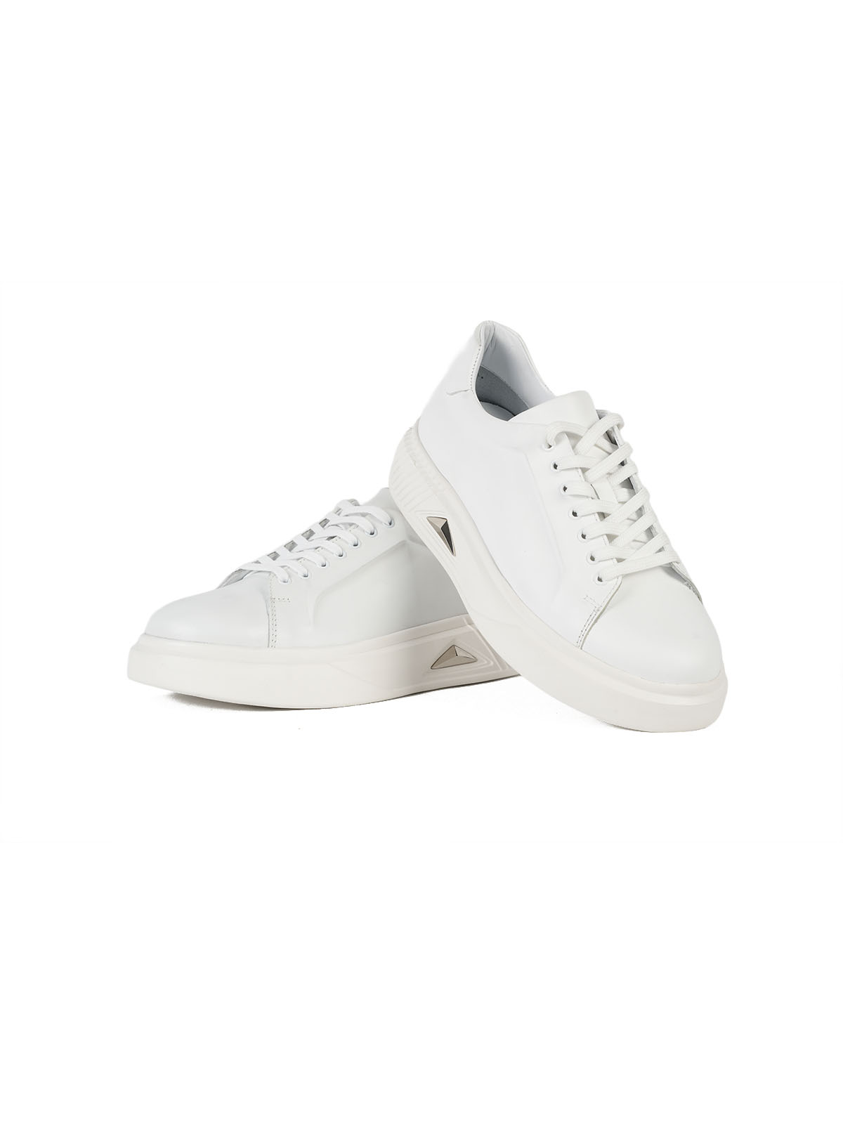 İthal taban Cilt deri sneaker Beyaz 2