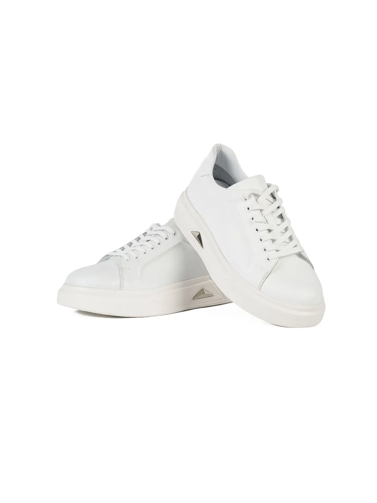 İthal taban Cilt deri sneaker Beyaz 2