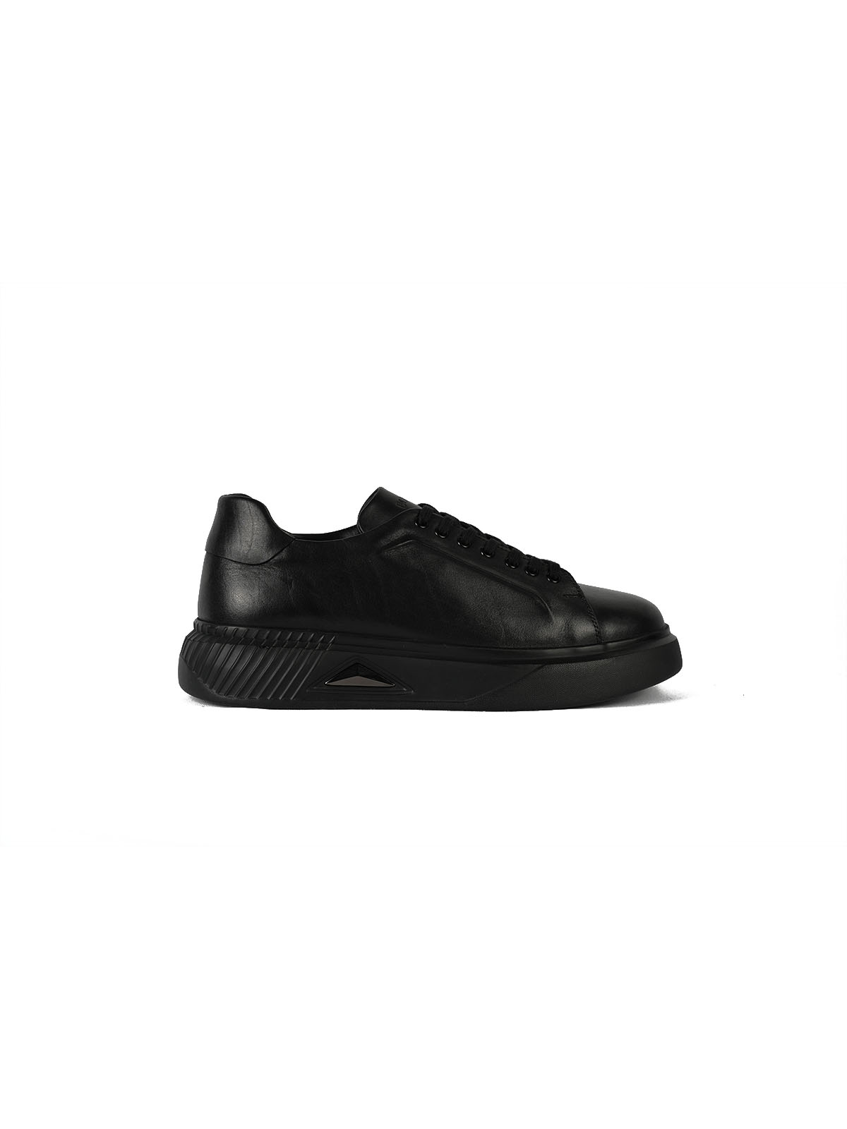 CARFIER İthal taban Cilt deri sneaker Siyah