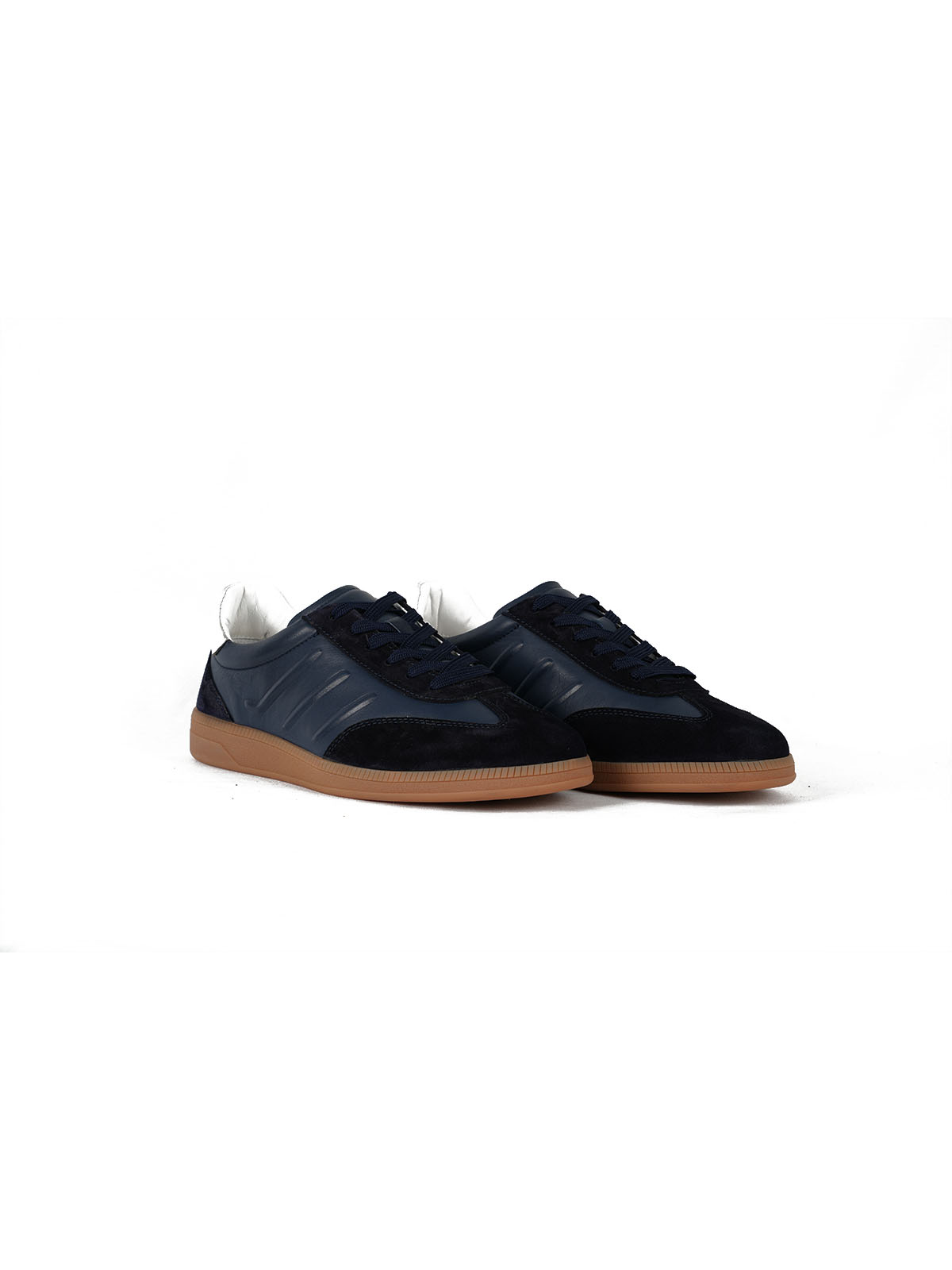 Eva Taban Cilt Deri Sneaker Lacivert 2