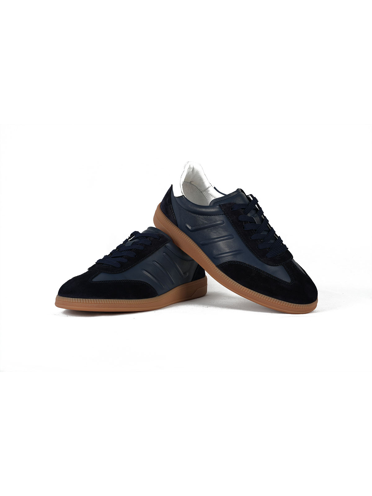Eva Taban Cilt Deri Sneaker Lacivert 3