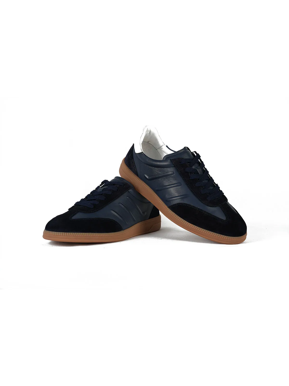 Eva Taban Cilt Deri Sneaker Lacivert 3