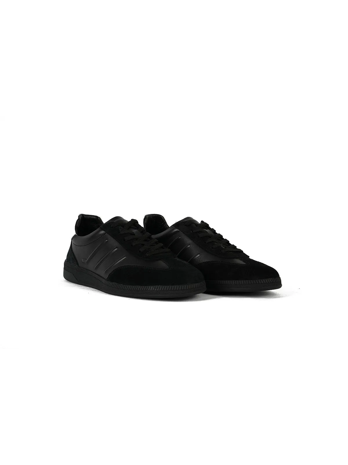 Eva Taban Cilt Deri Sneaker Siyah 2