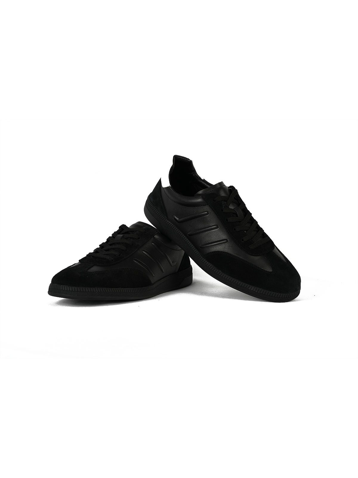 Eva Taban Cilt Deri Sneaker Siyah 3