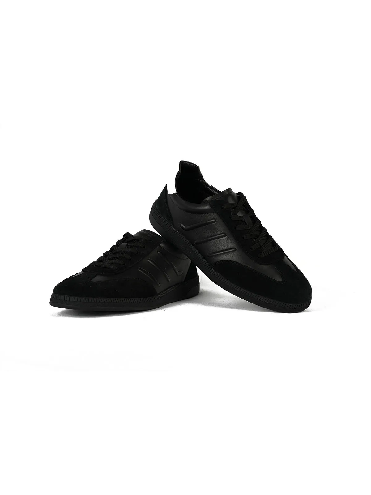 Eva Taban Cilt Deri Sneaker Siyah 3