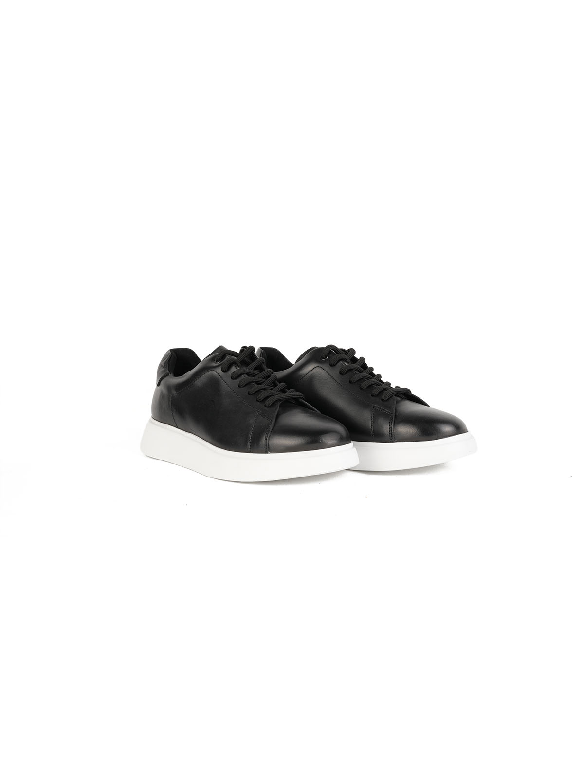 Eva Taban Cilt Deri Sneaker Siyah 2