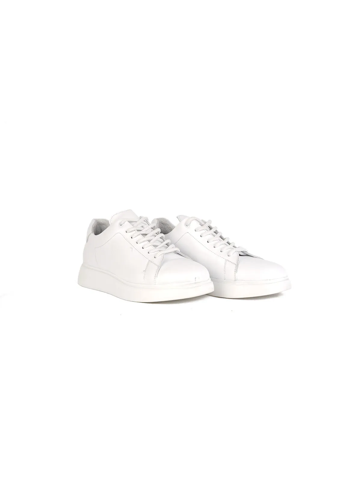 Eva Taban Cilt Deri Sneaker Beyaz 2