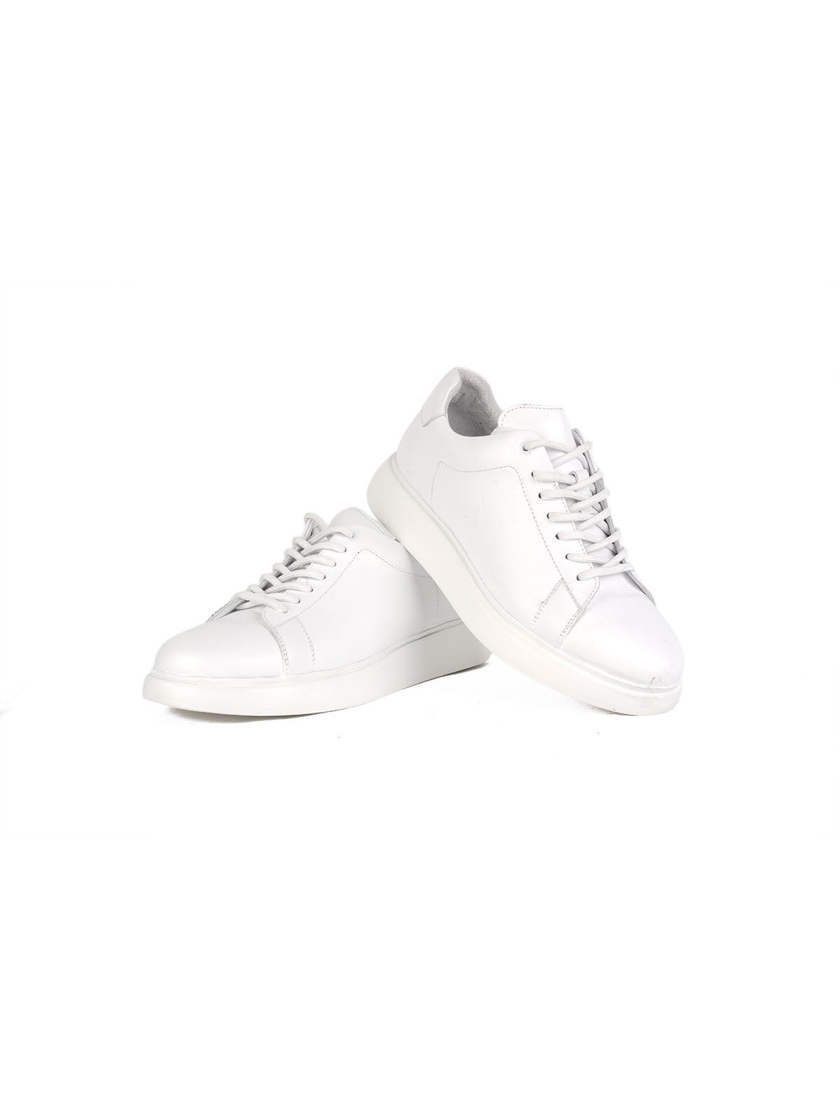 Eva Taban Cilt Deri Sneaker Beyaz 3