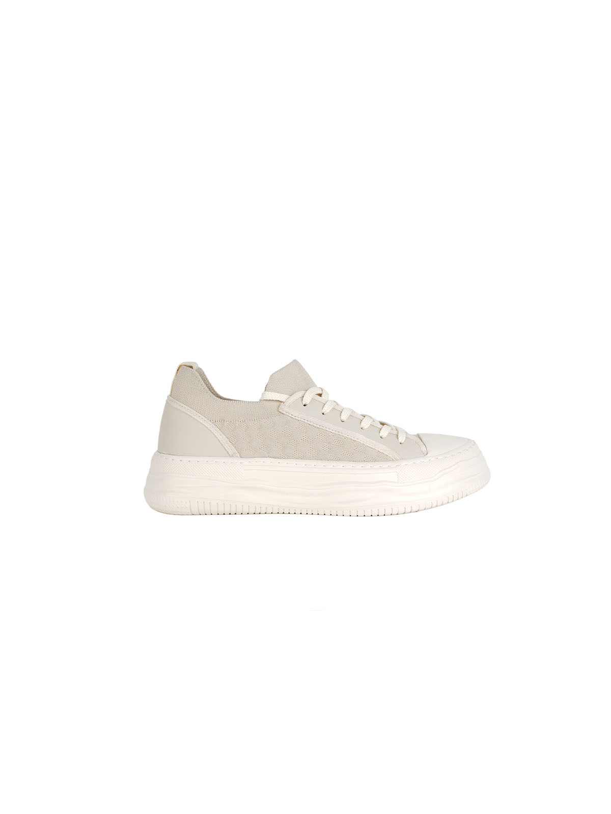 İthal Taban Triko Örgü Sneaker Bej