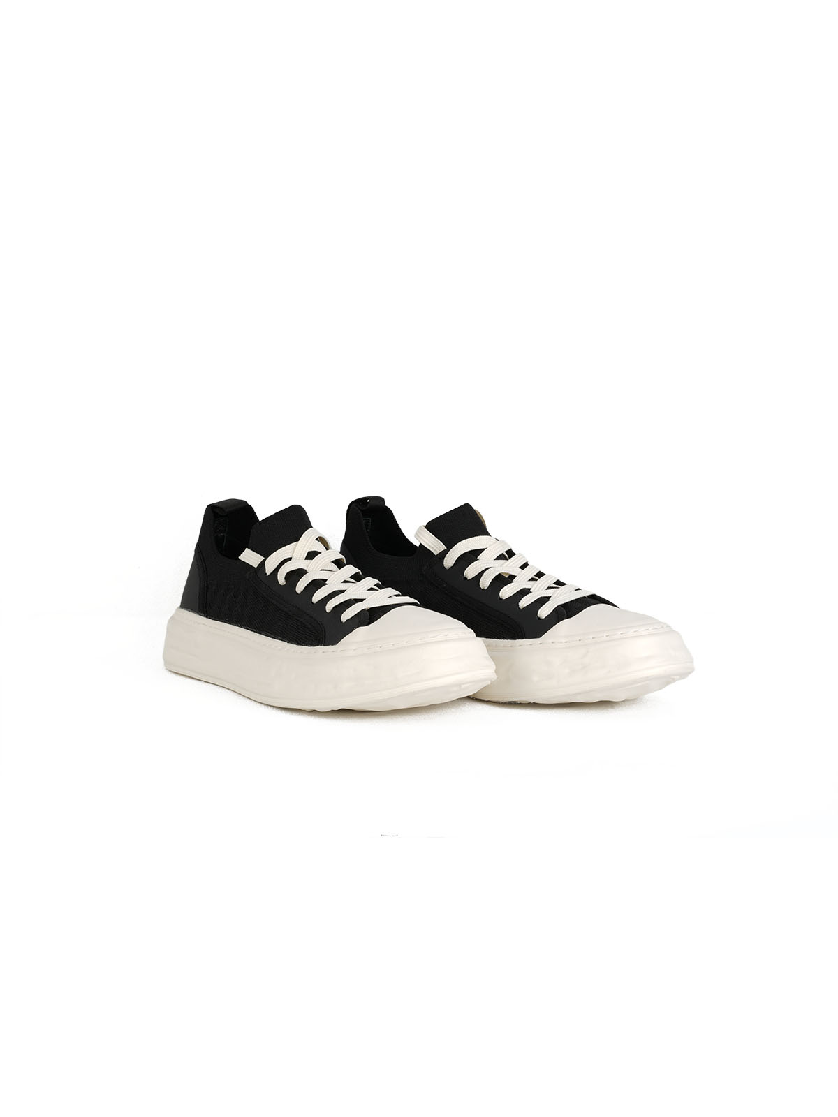 İthal Taban Triko Örgü Sneaker Siyah 2