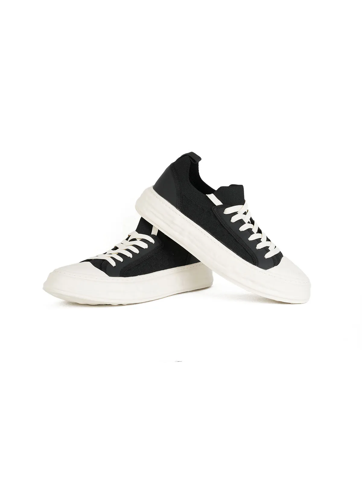 İthal Taban Triko Örgü Sneaker Siyah 3