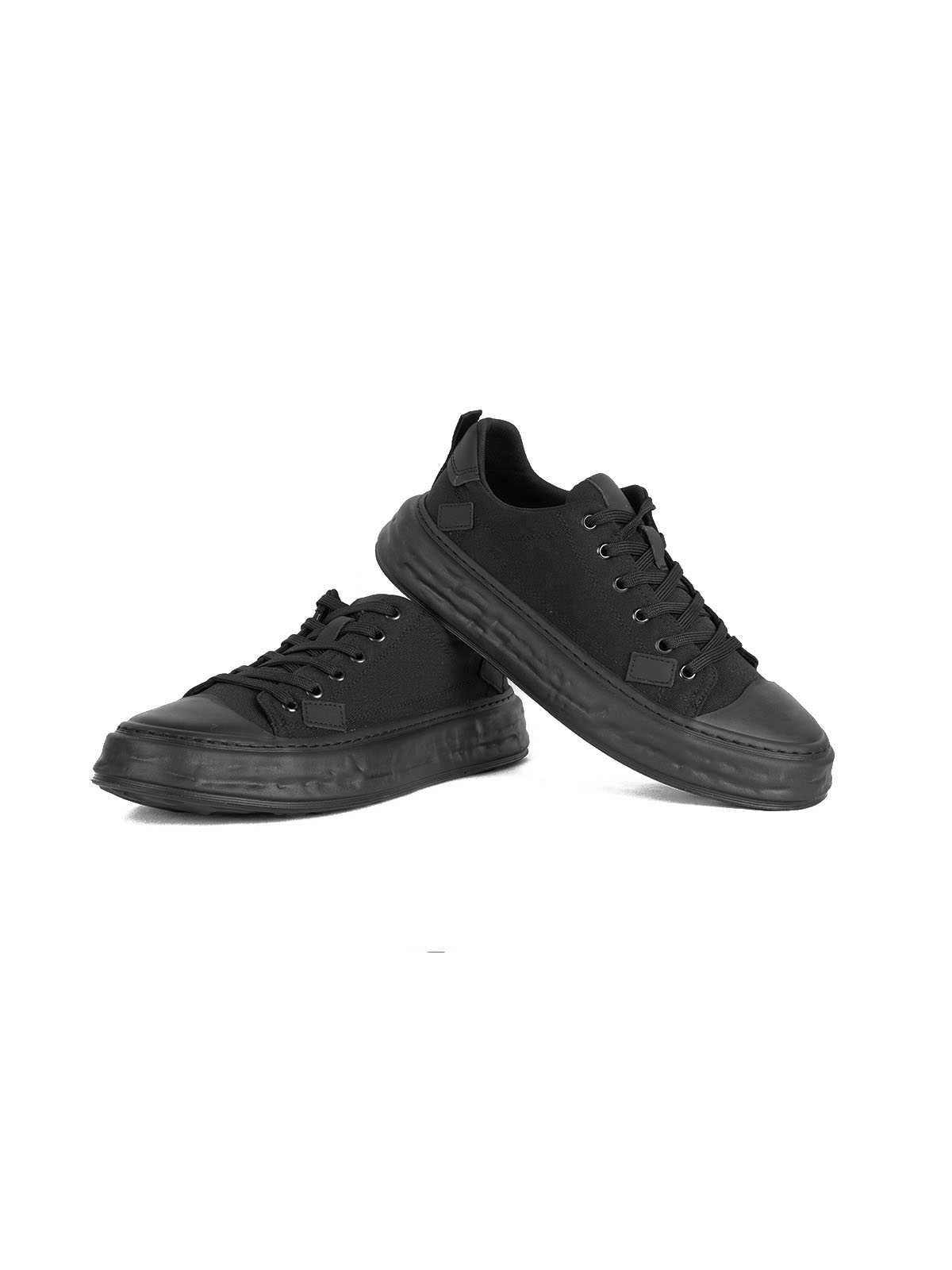 İthal Taban Triko Sneaker Siyah 3