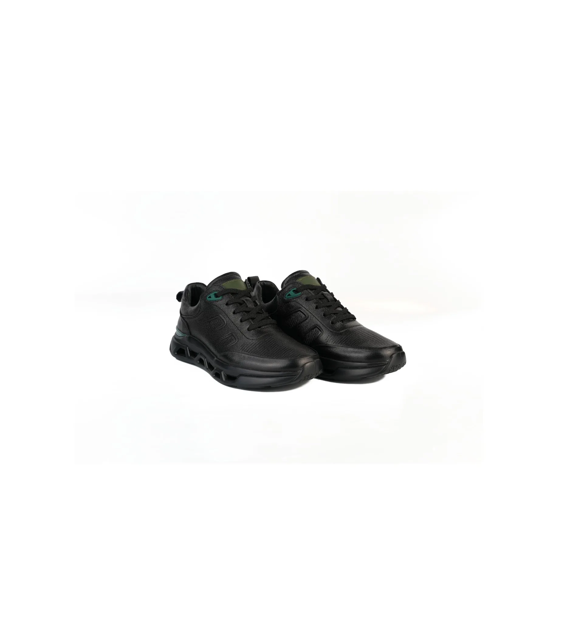 İthal Taban Cilt Deri Sneaker Siyah 2