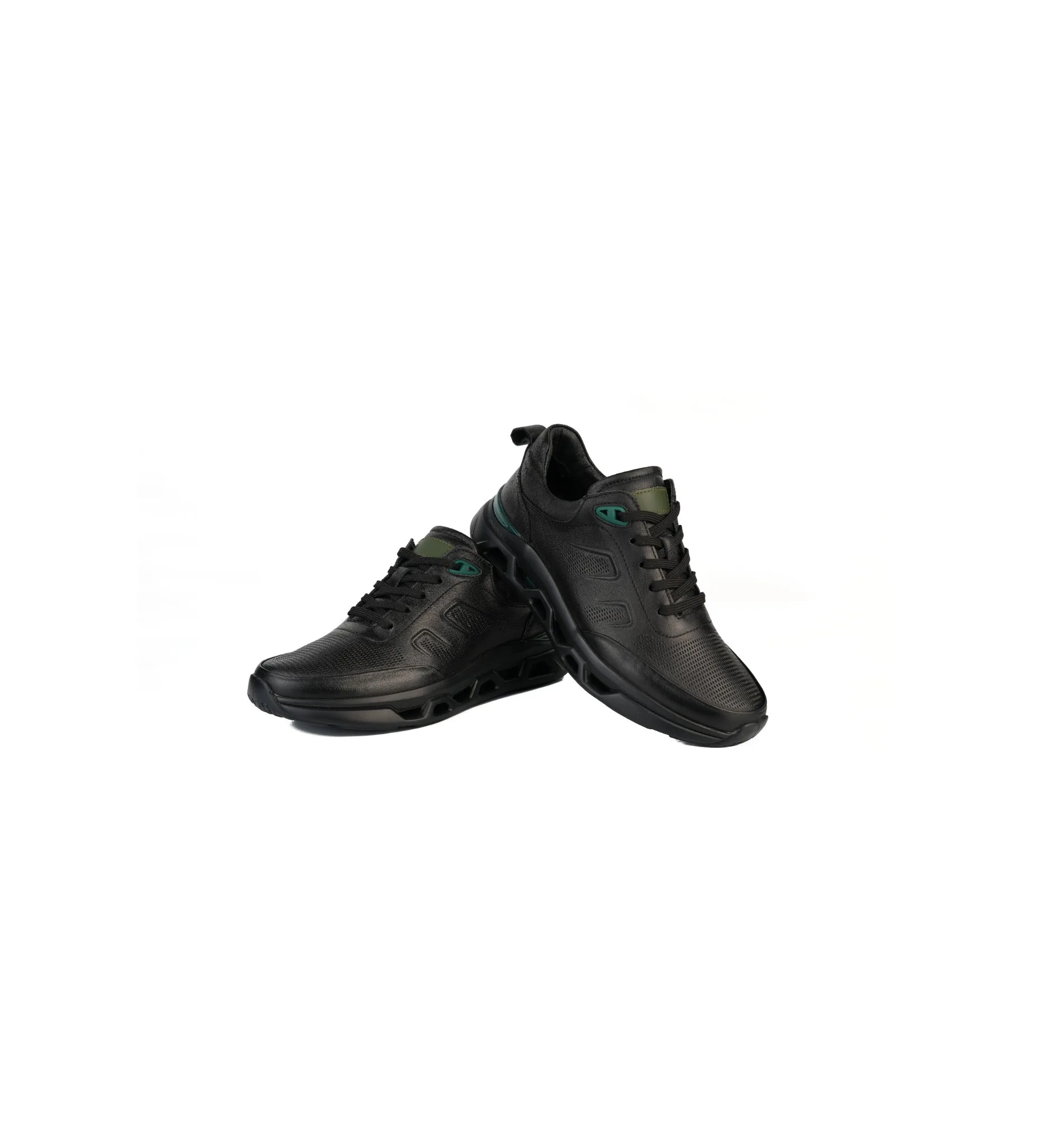 İthal Taban Cilt Deri Sneaker Siyah 3