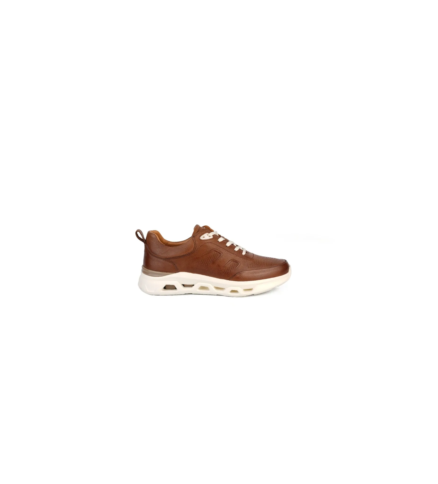 İthal Taban Cilt Deri Sneaker Taba