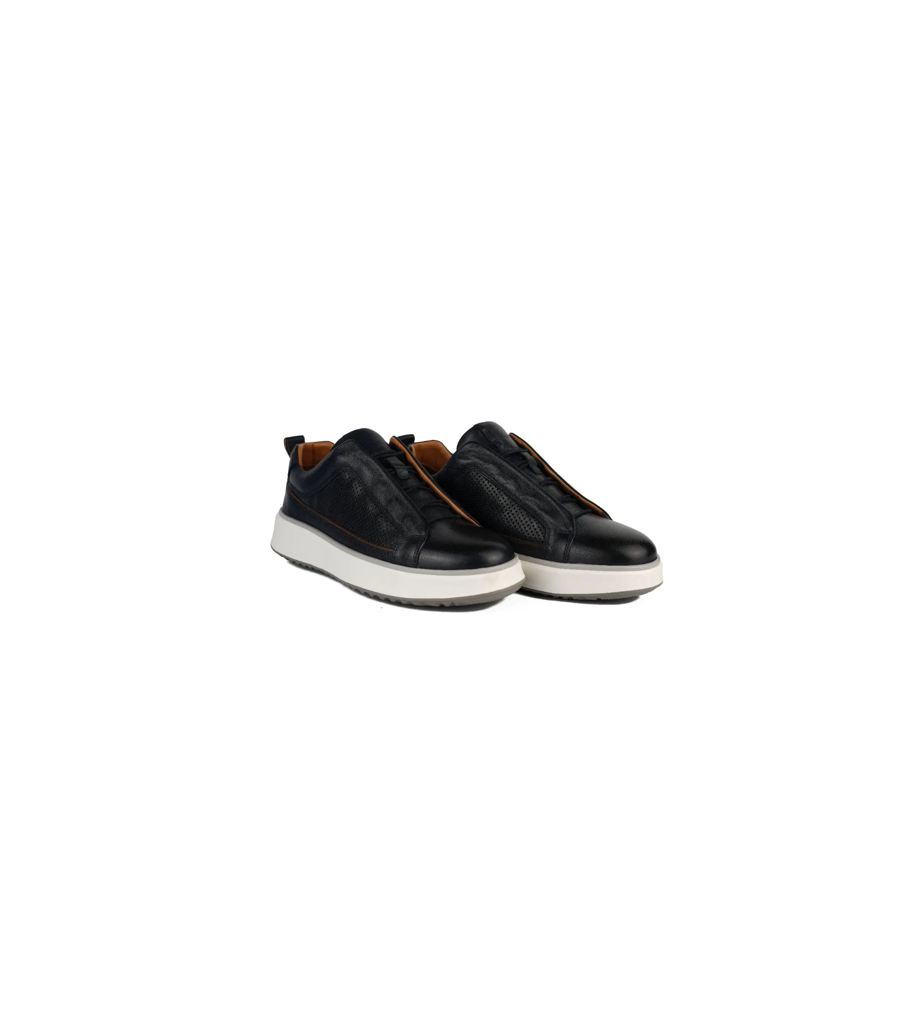 Eva Taban Cilt Deri Sneaker Lacivert 2