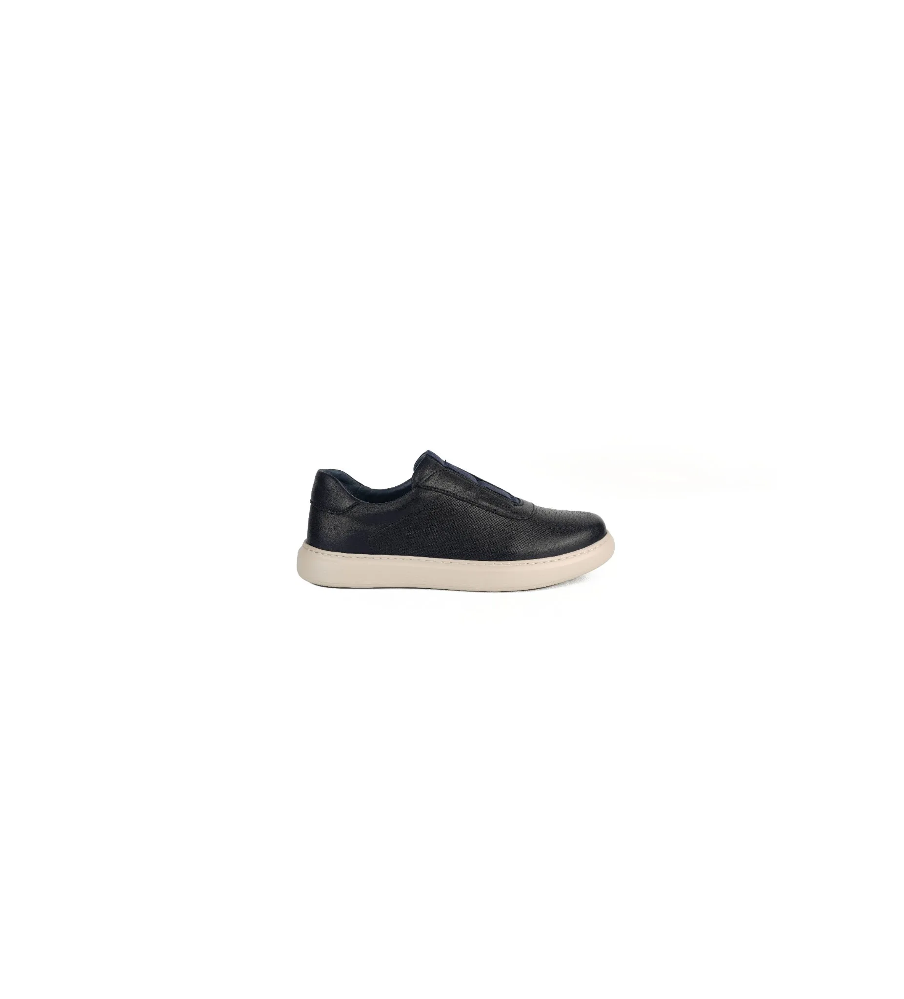 İthal Taban Cilt Deri Sneaker Lacivert