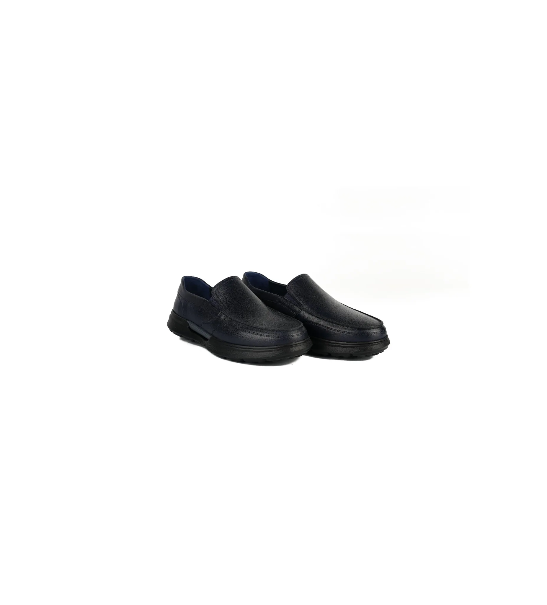 İthal Taban Cilt Deri Loafer Lacivert 2
