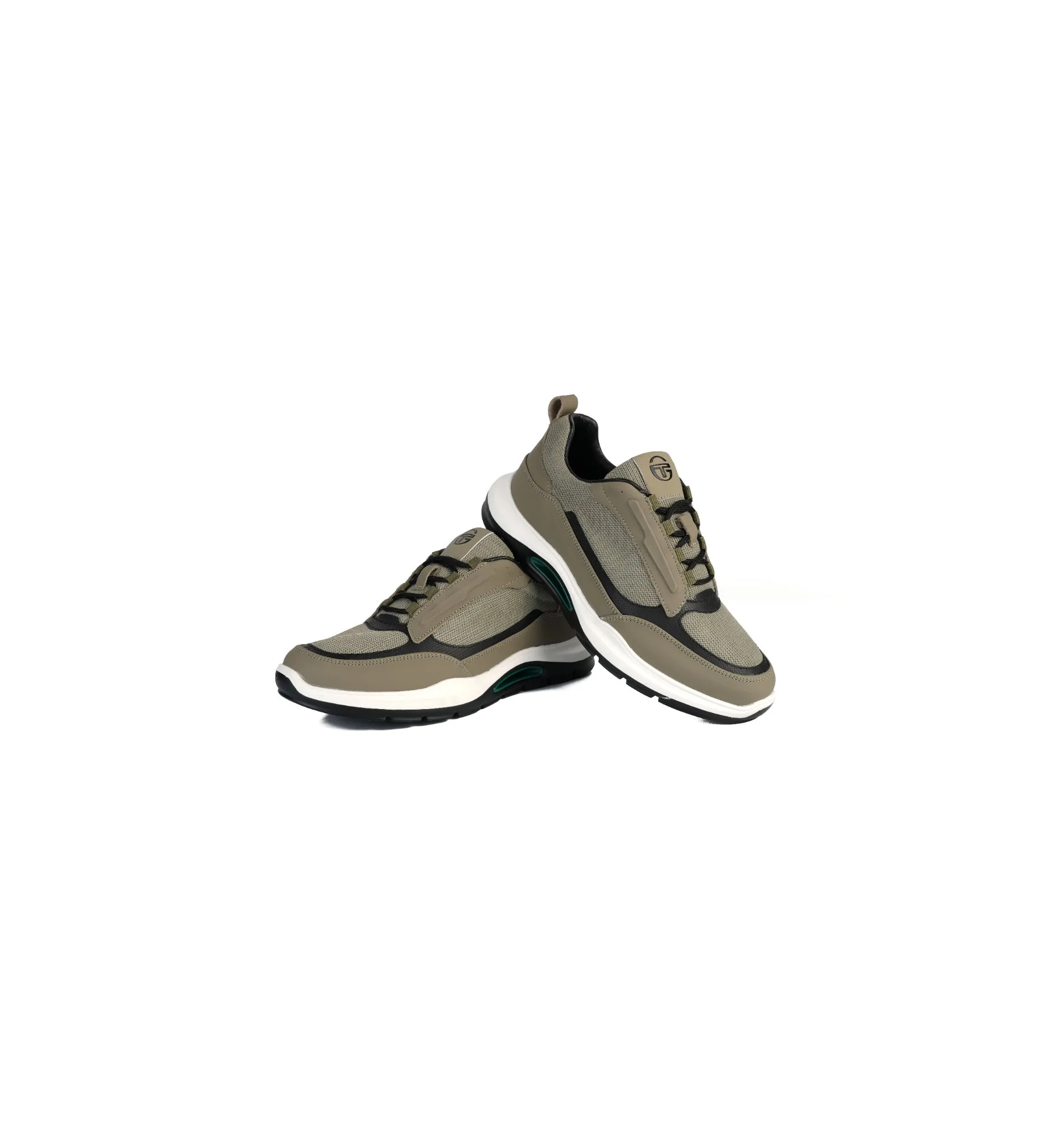 İthal Taban Cilt Deri Sneaker Yeşil 3