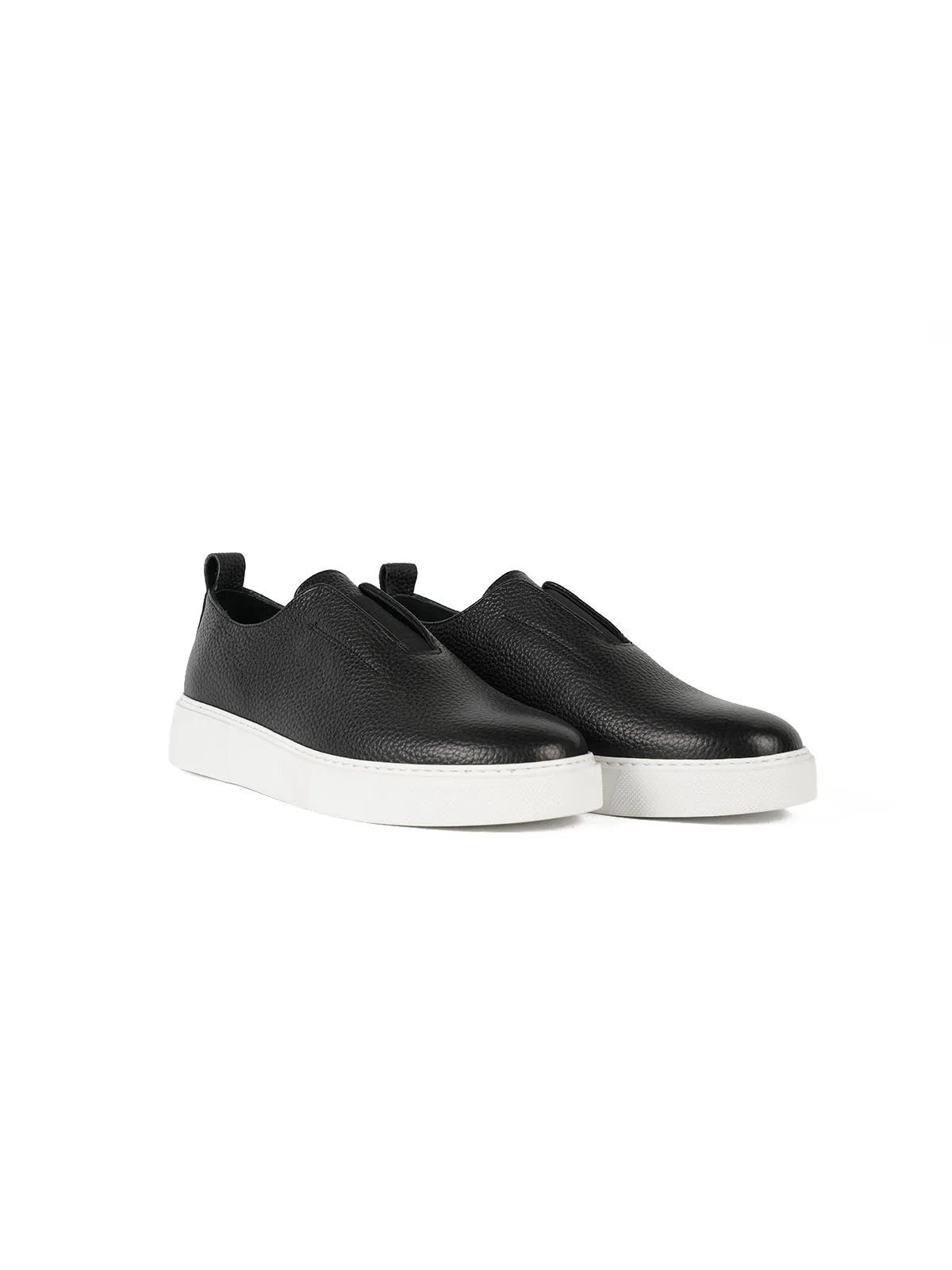 Eva Taban Floter Deri Sneaker Siyah 2