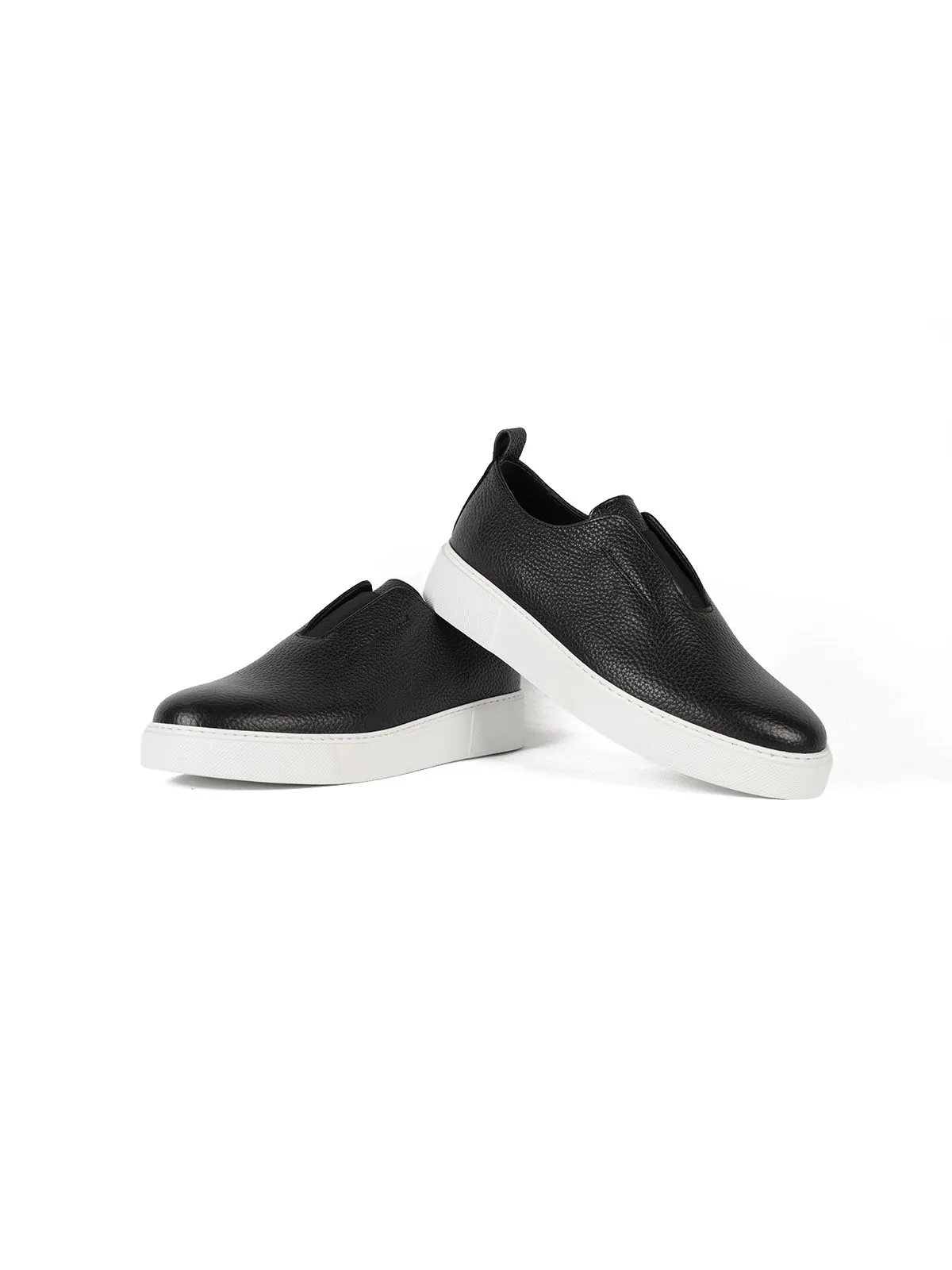 Eva Taban Floter Deri Sneaker Siyah 3
