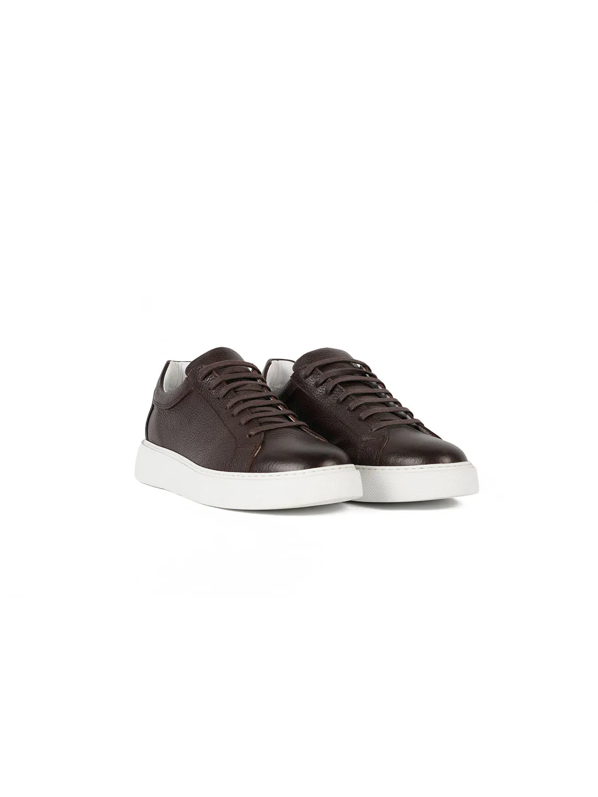 Eva Taban Floter Deri Sneaker Kahve 2
