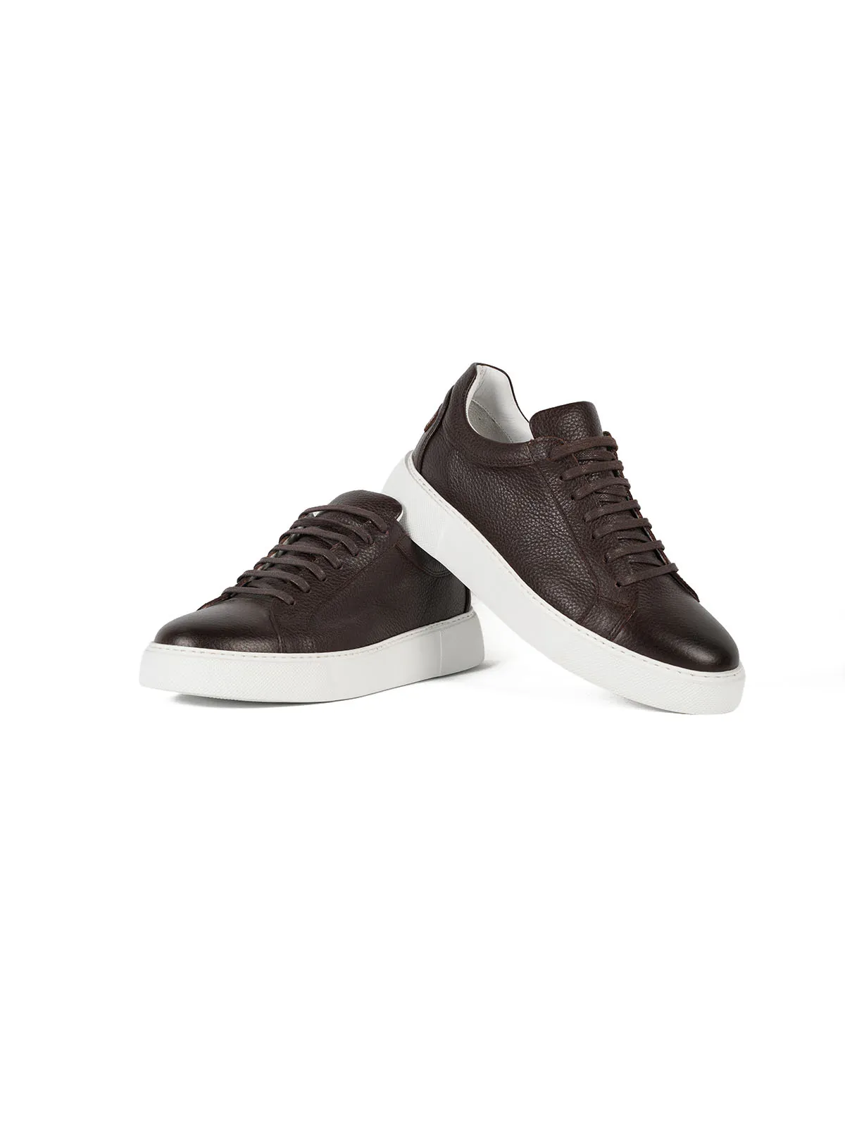 Eva Taban Floter Deri Sneaker Kahve 3