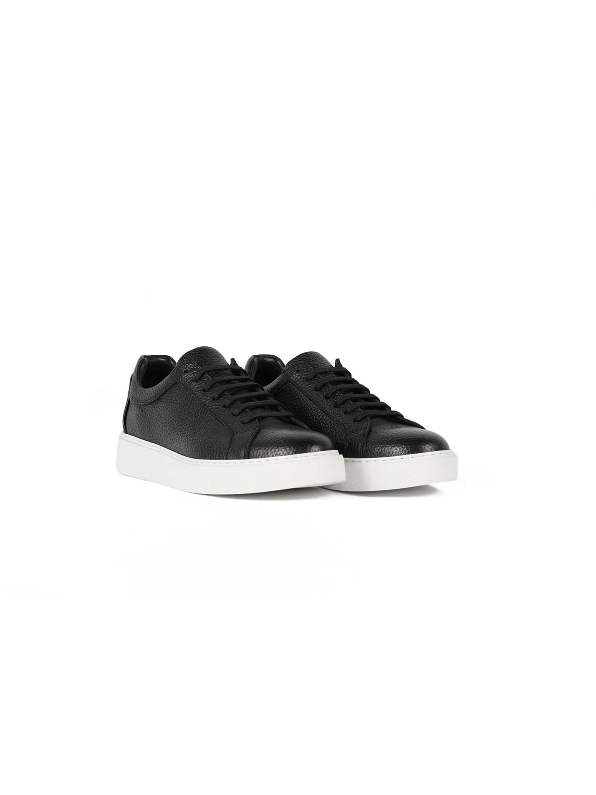 Eva Taban Floter Deri Sneaker Siyah 2