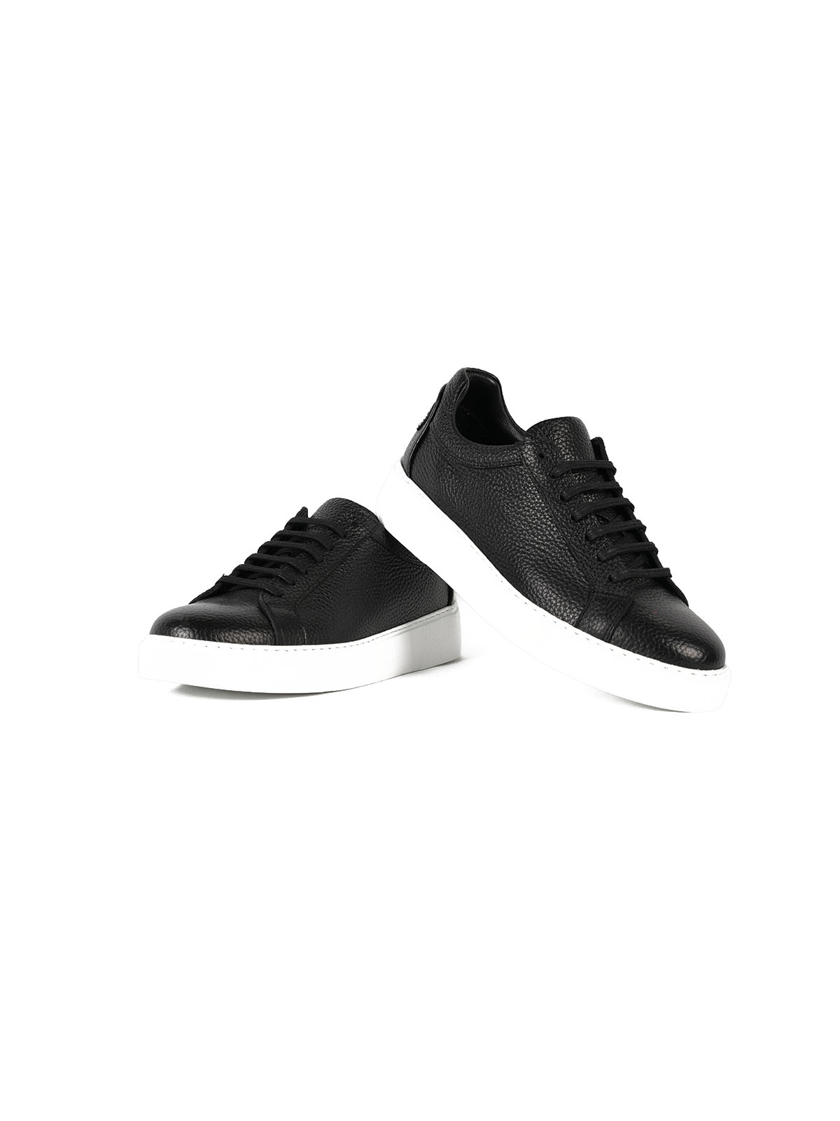 Eva Taban Floter Deri Sneaker Siyah 3