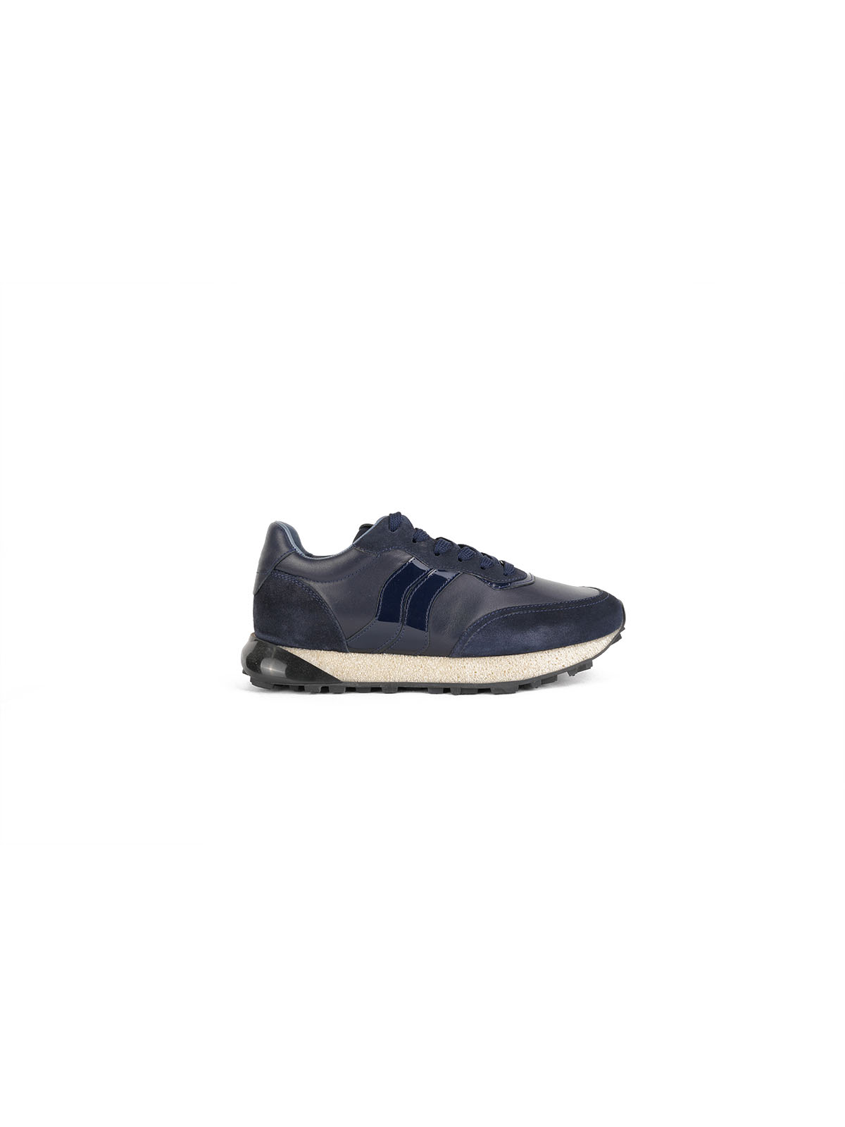 İthal Taban Cild Deri Sneaker Lacivert 2