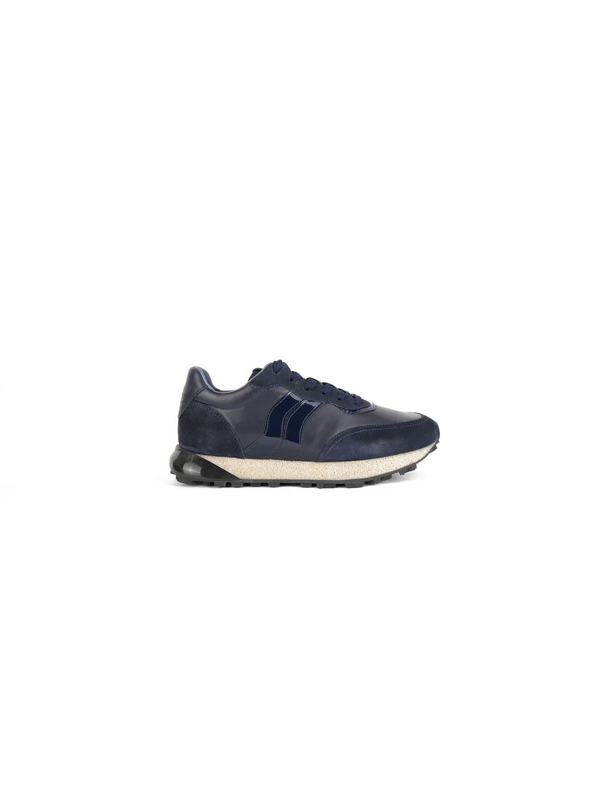 İthal Taban Cild Deri Sneaker Lacivert 2