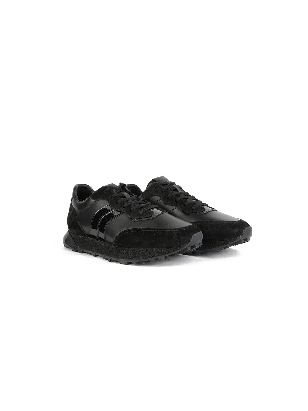 İthal Taban Cild Deri Sneaker Siyah 2
