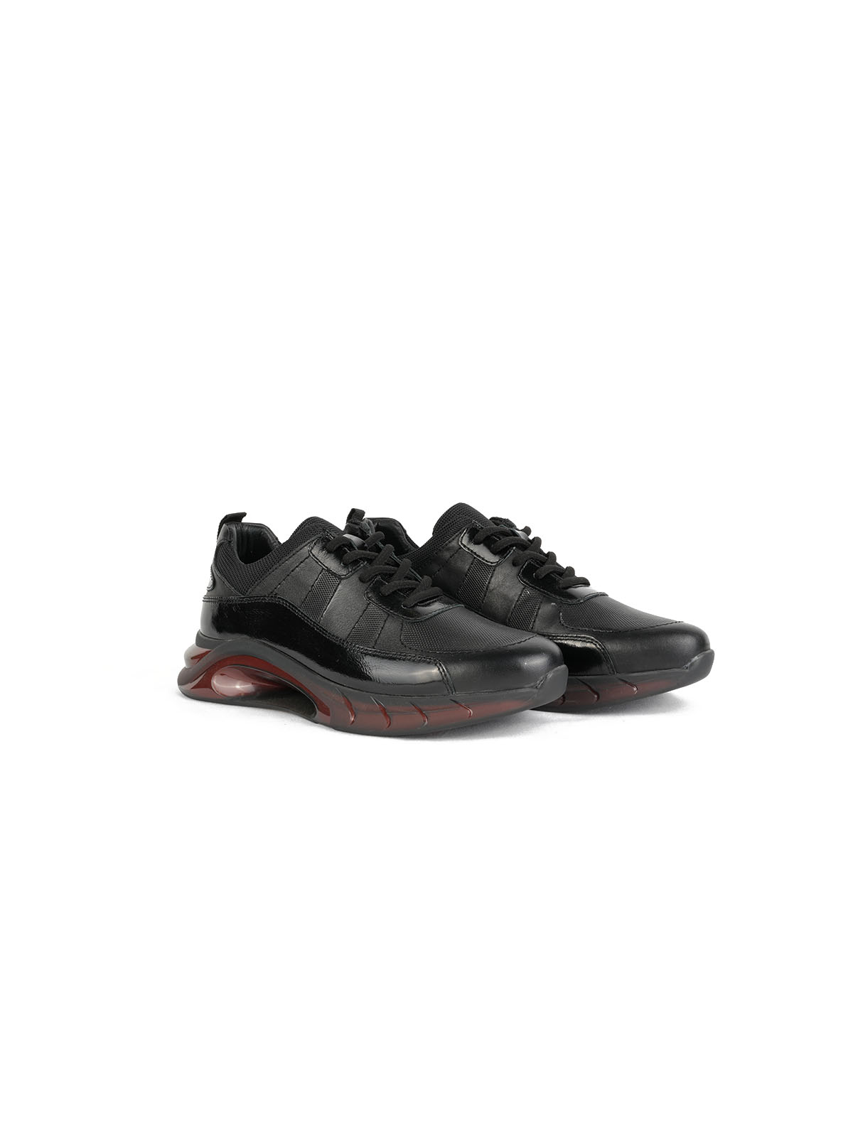 İthal Taban Cild Deri Sneaker Siyah 3