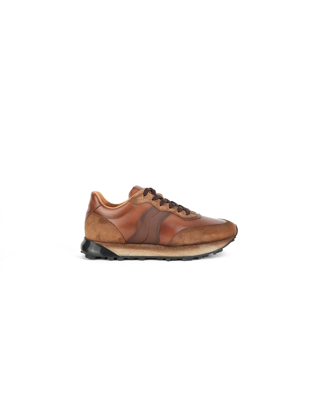 İthal Taban Cild Deri Sneaker Taba