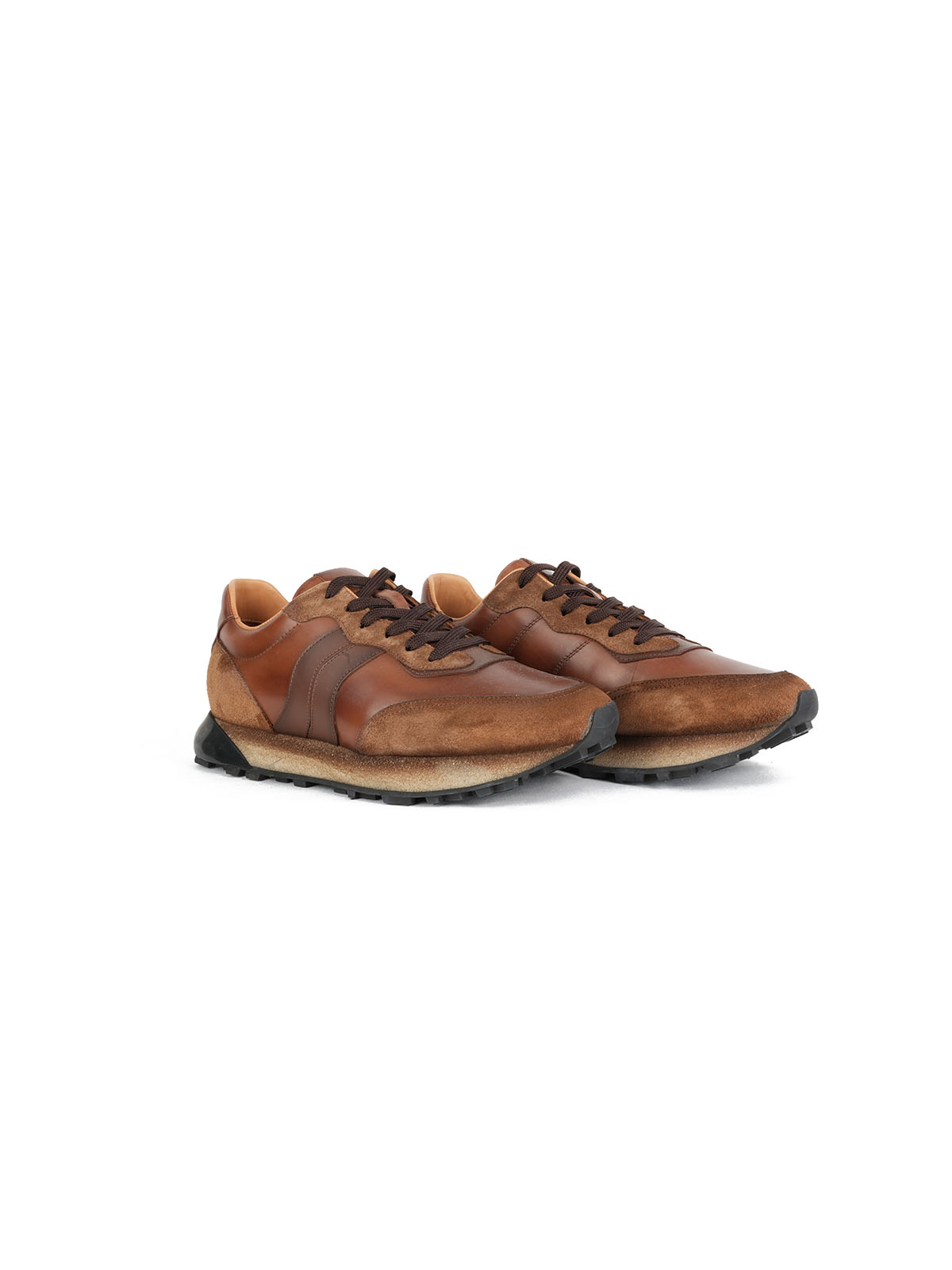 İthal Taban Cild Deri Sneaker Taba 2