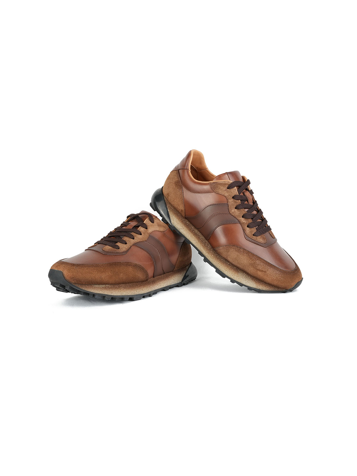 İthal Taban Cild Deri Sneaker Taba 3