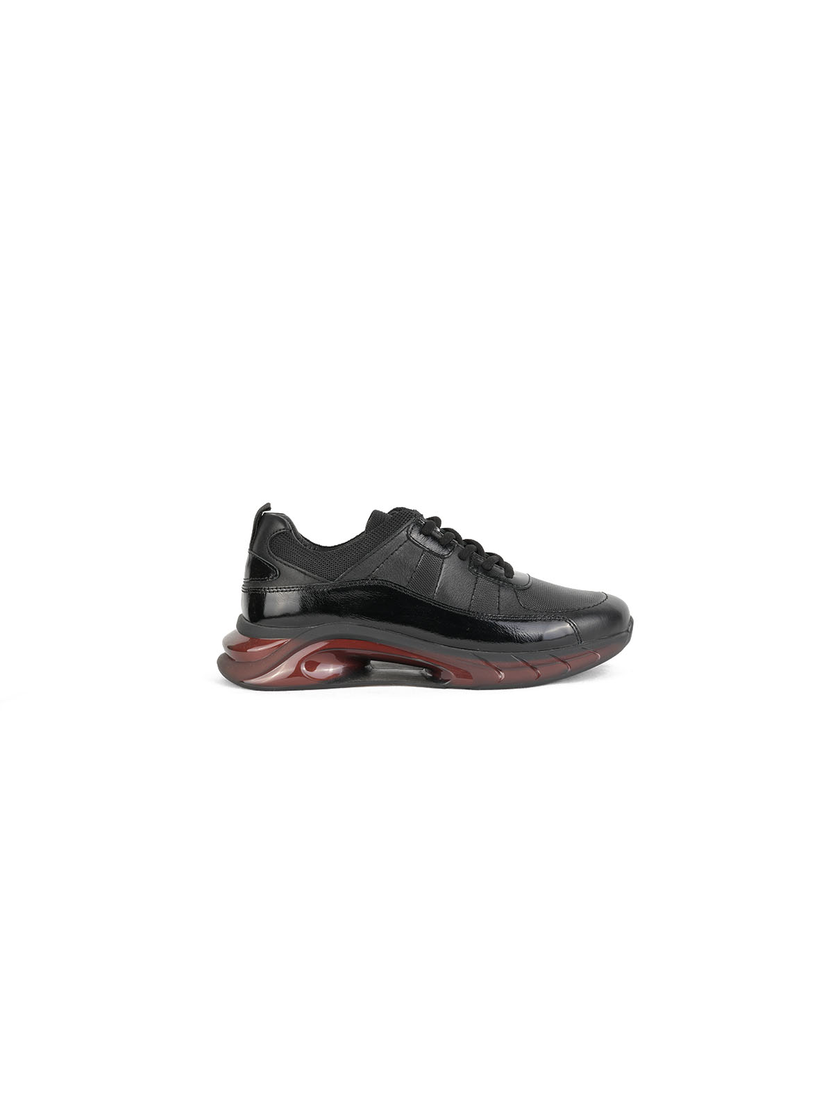İthal Taban Cild Deri Sneaker Siyah