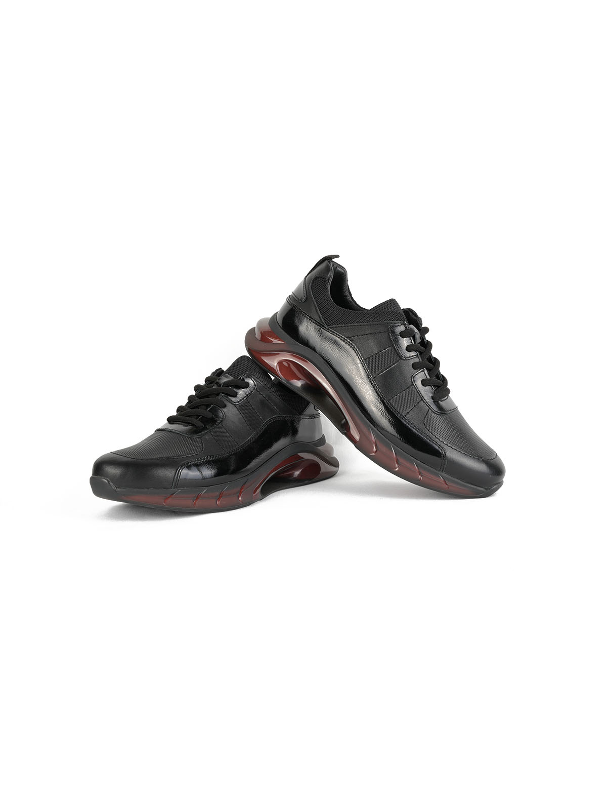 İthal Taban Cild Deri Sneaker Siyah 3