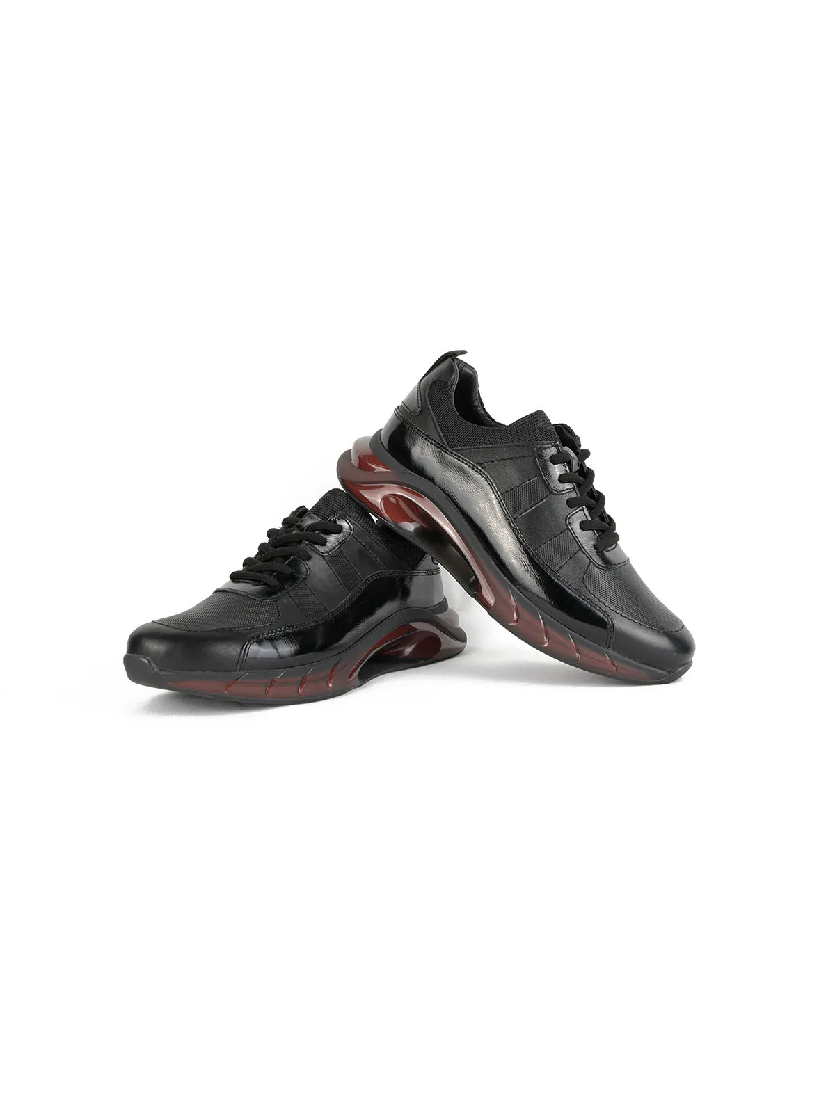 İthal Taban Cild Deri Sneaker Siyah 3