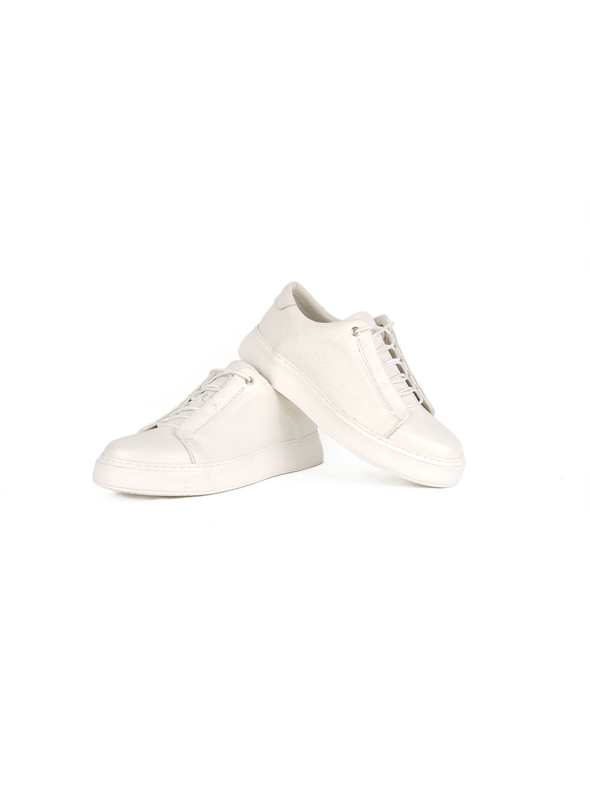 Eva Taban Floter Deri Sneaker Beyaz 3