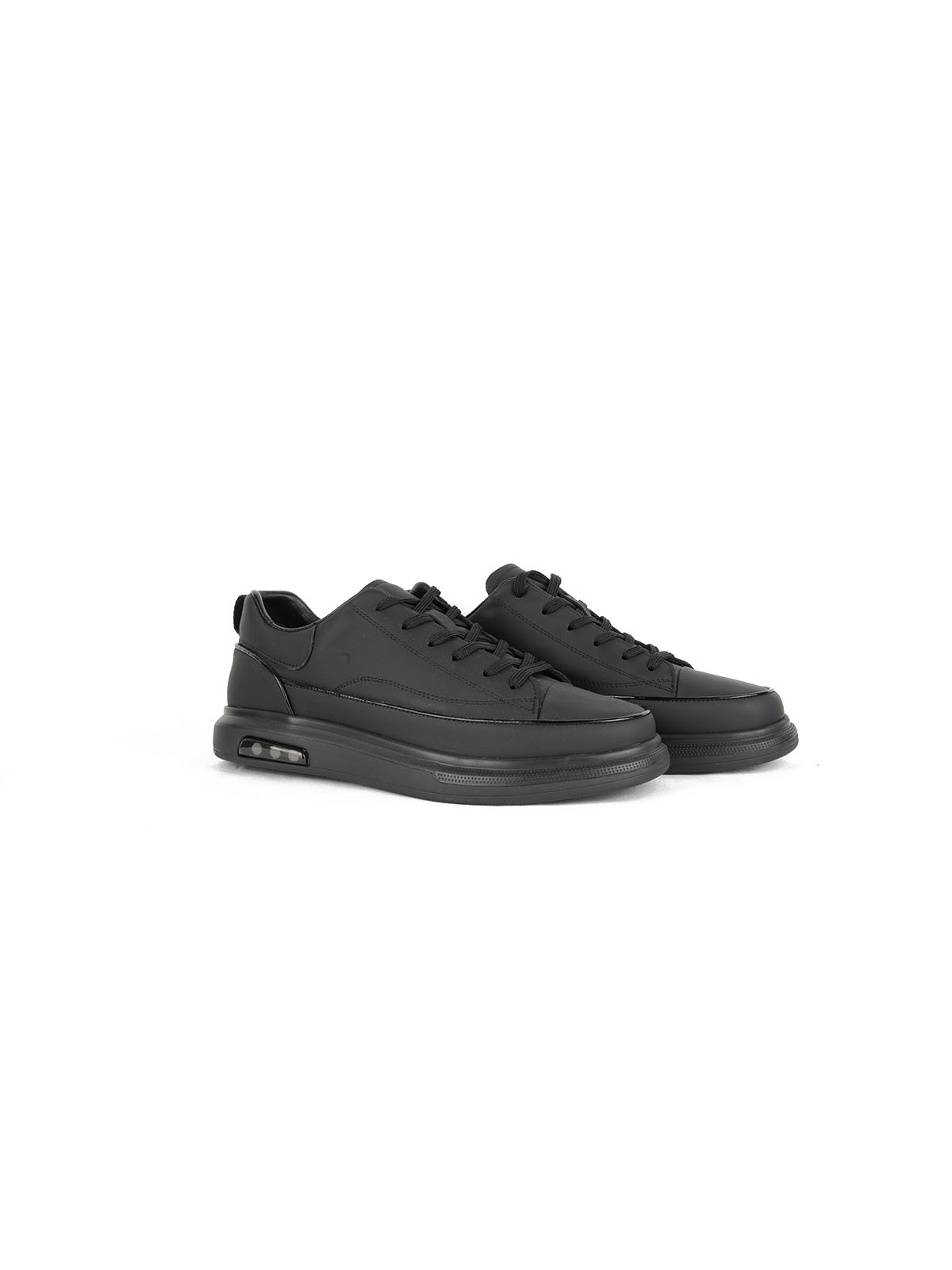 İthal Taban Cilt Deri Sneaker Siyah 2